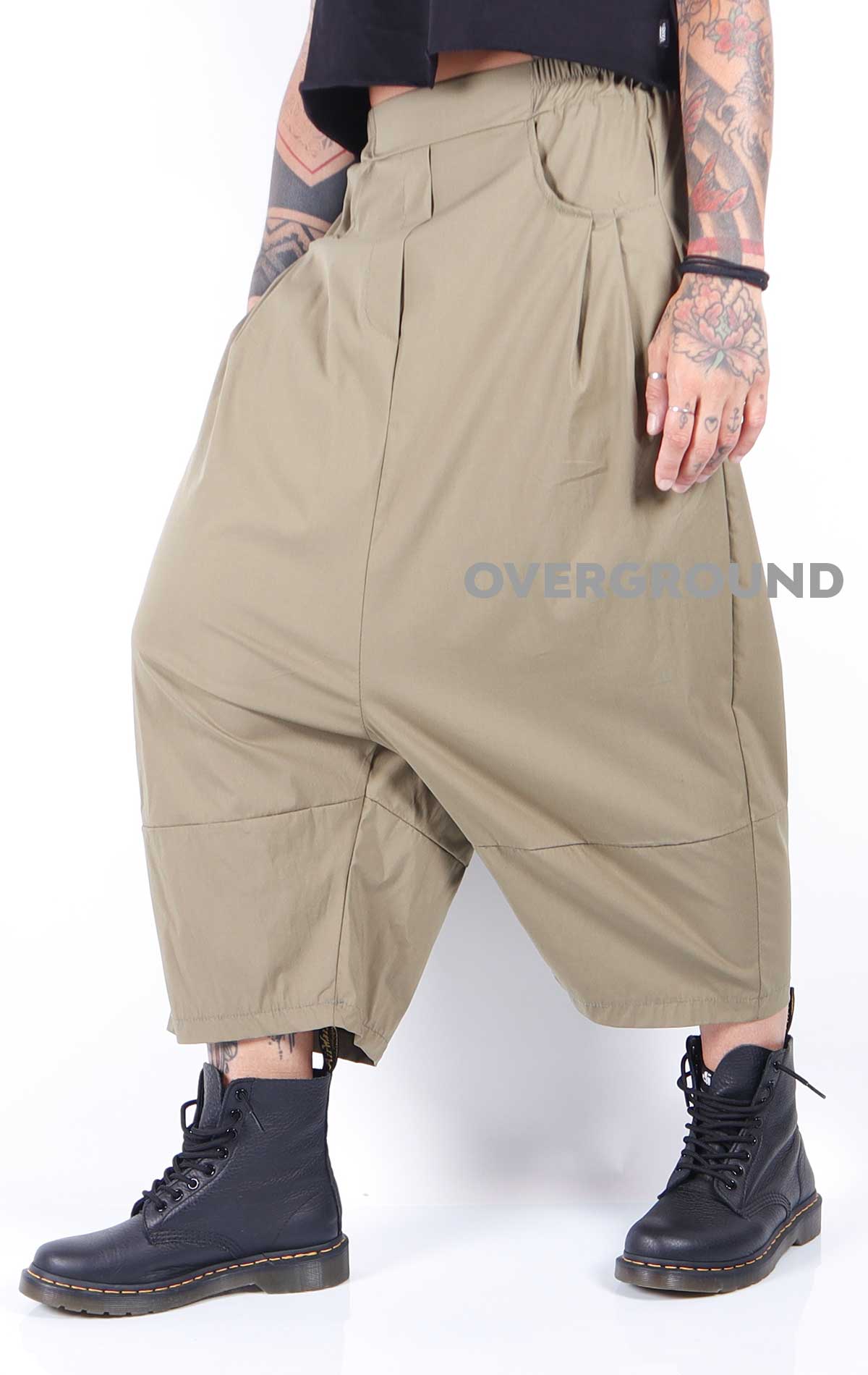 Pantalone cavallo basso con tasche laterali - OVERGROUND STORE