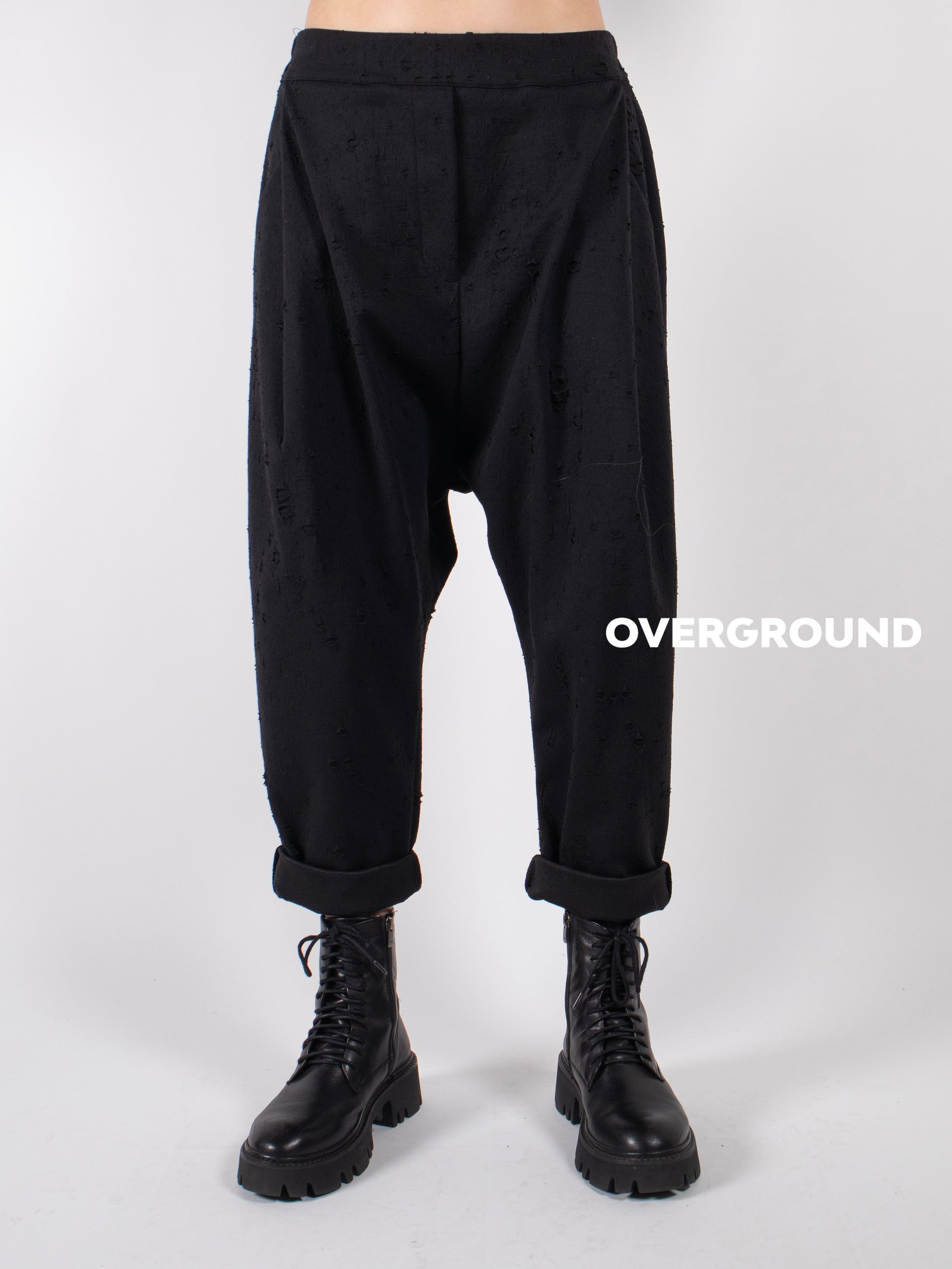 PANTALONE IN TESSUTO LAVORATO CON PENS - OVERGROUND STORE