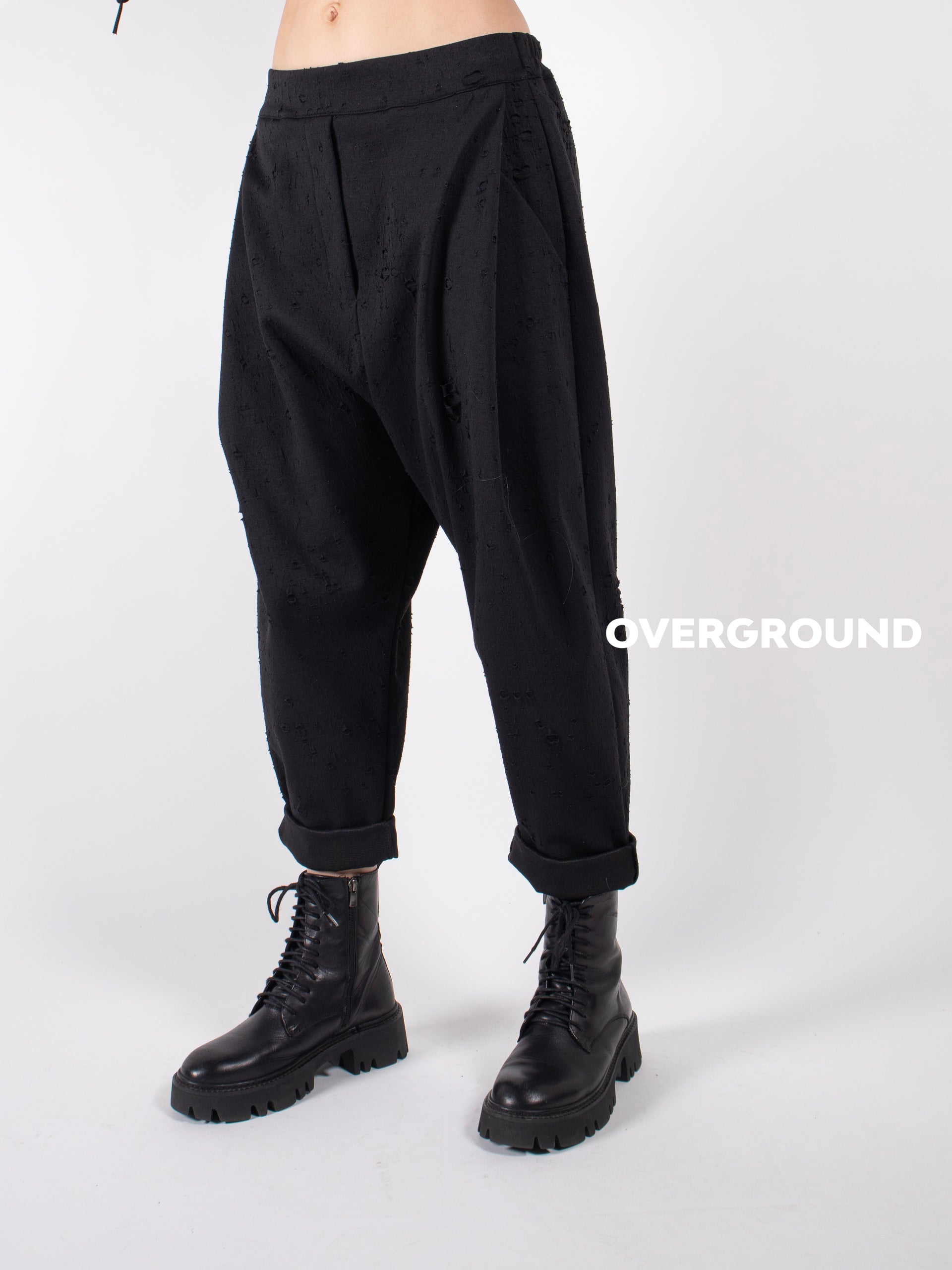 PANTALONE IN TESSUTO LAVORATO CON PENS - OVERGROUND STORE