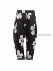 PANTALONE CAVALLO BASSO CON FIORE