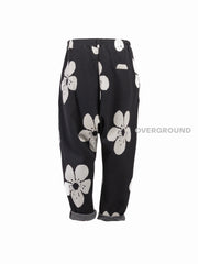 PANTALONE CAVALLO BASSO CON FIORE