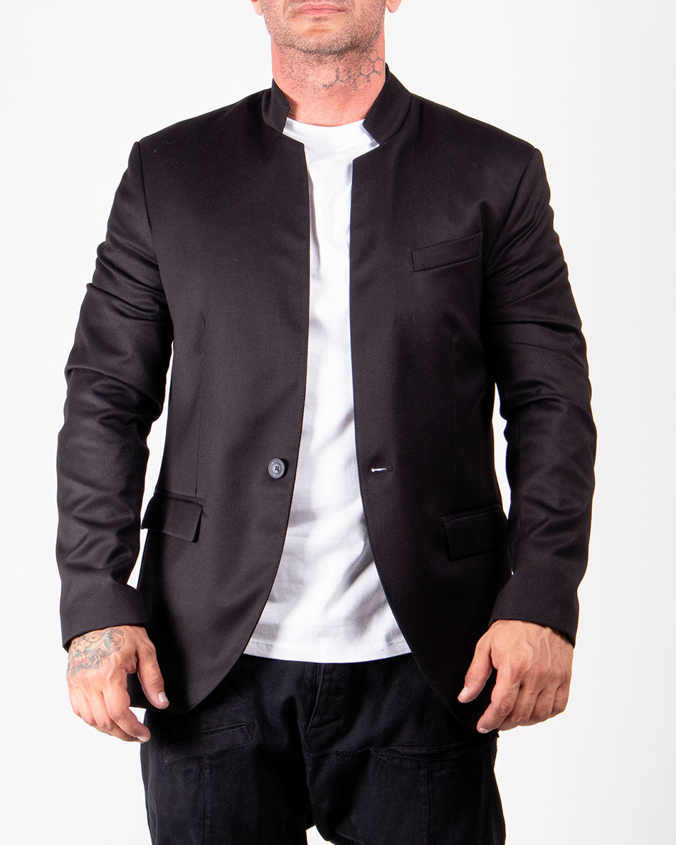 GIACCA COLLO COREANA E CHIUSURA CON BOTTONE CENTRALE - OVERGROUND STORE