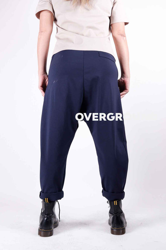 Pantalone cavallo basso con cerniera e bottone - OVERGROUND STORE