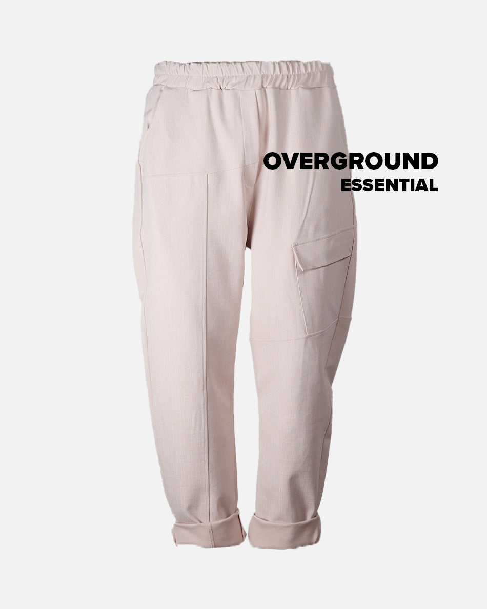 Pantaloni con pattina frontale Elastico in Vita e Tasca Laterale - OVERGROUND STORE