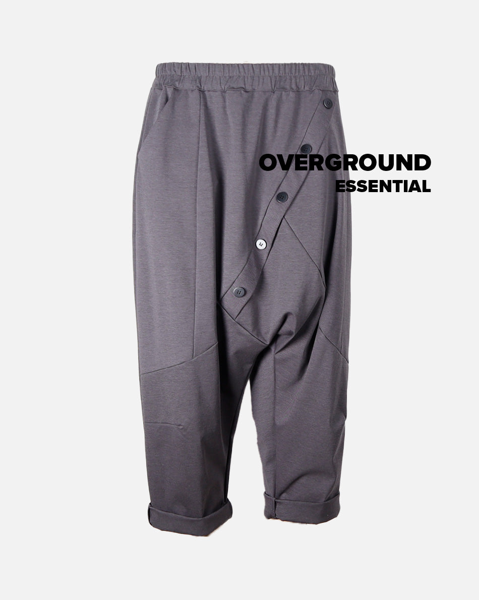 PANTALONE CAVALLO BASSO CON BOTTONI FRONTALI - OVERGROUND STORE