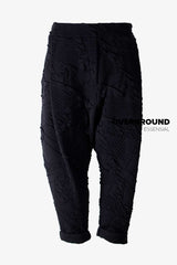 PANTALONE CAVALLO BASSO CON TESSUTO LAVORATO Z - OVERGROUND STORE