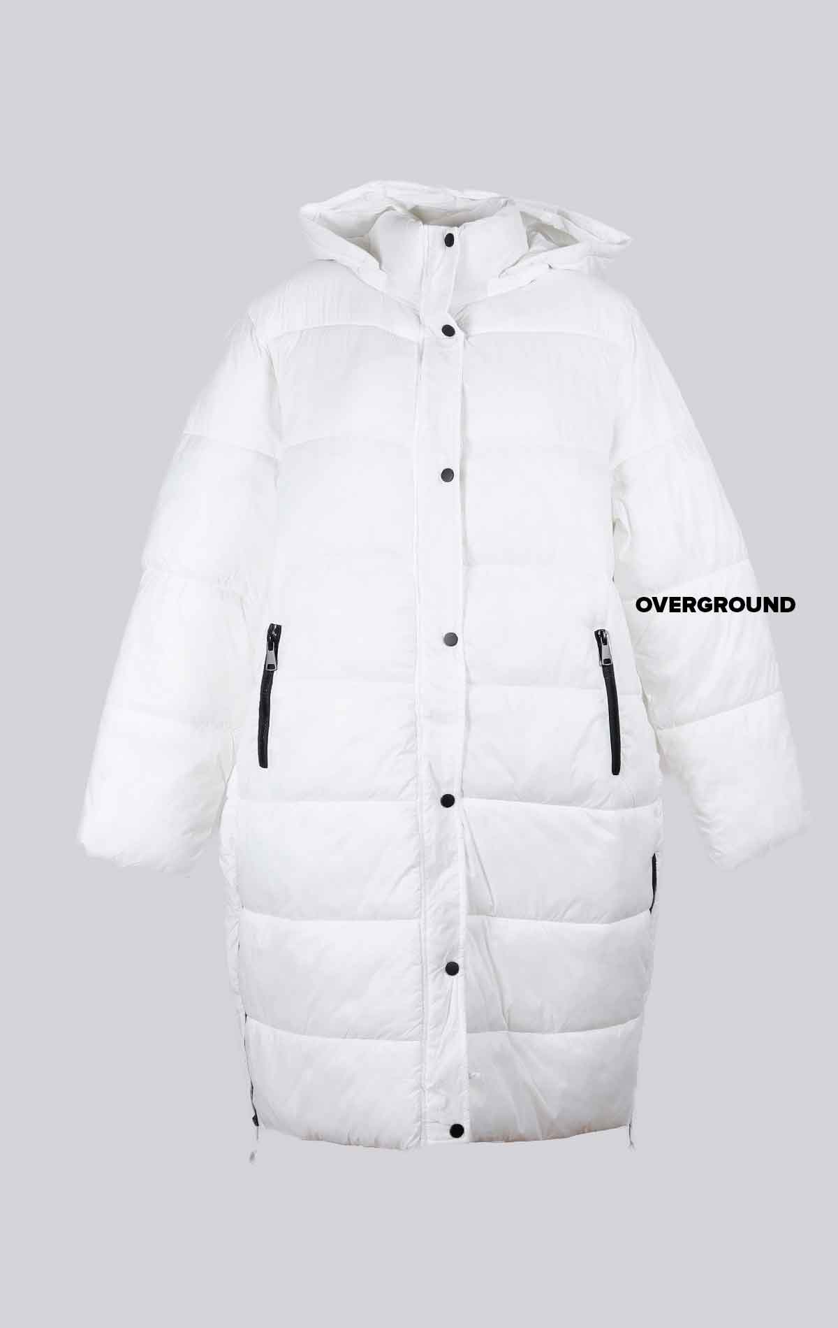 Piumino lungo oversize con cappuccio - OVERGROUND STORE