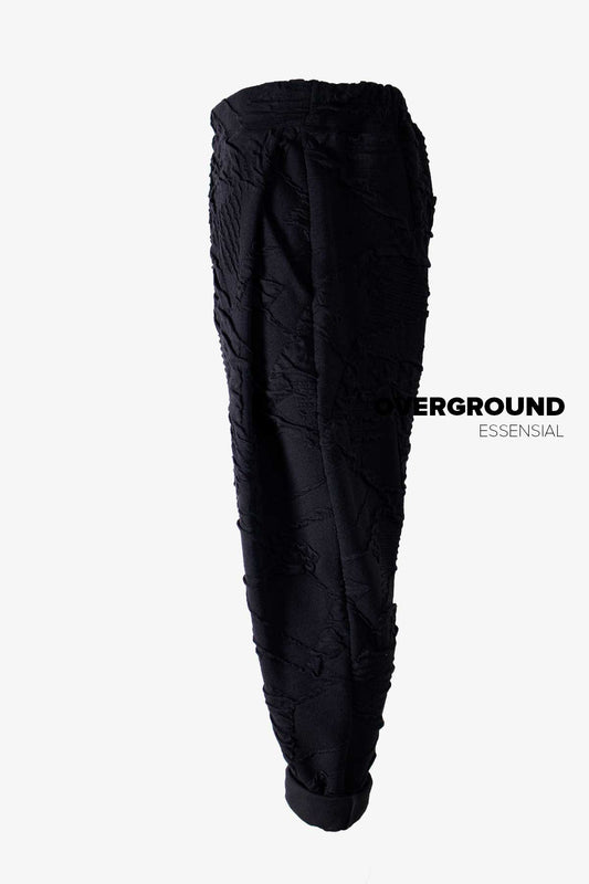 PANTALONE CAVALLO BASSO CON TESSUTO LAVORATO Z - OVERGROUND STORE