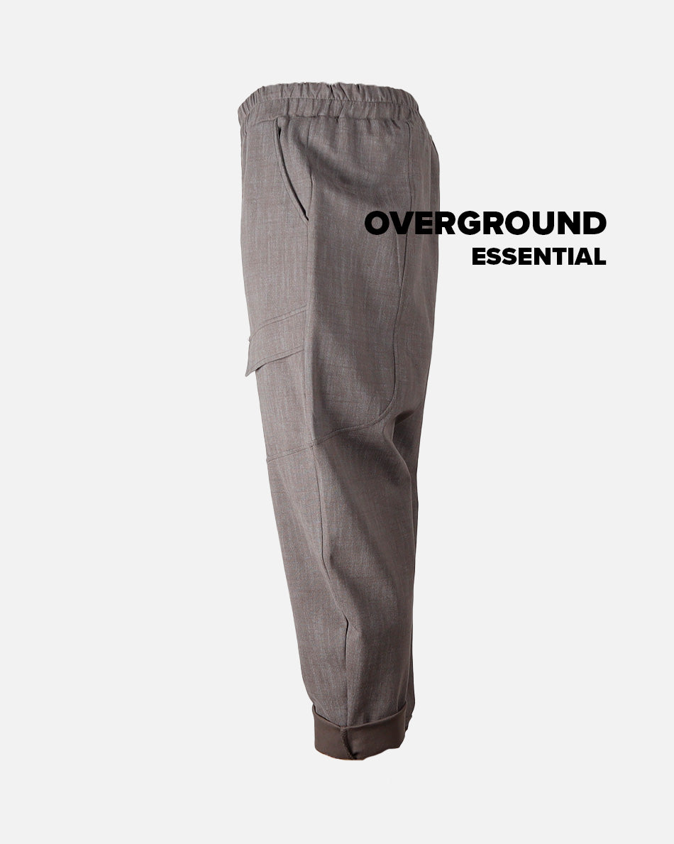 Pantaloni con pattina frontale Elastico in Vita e Tasca Laterale - OVERGROUND STORE