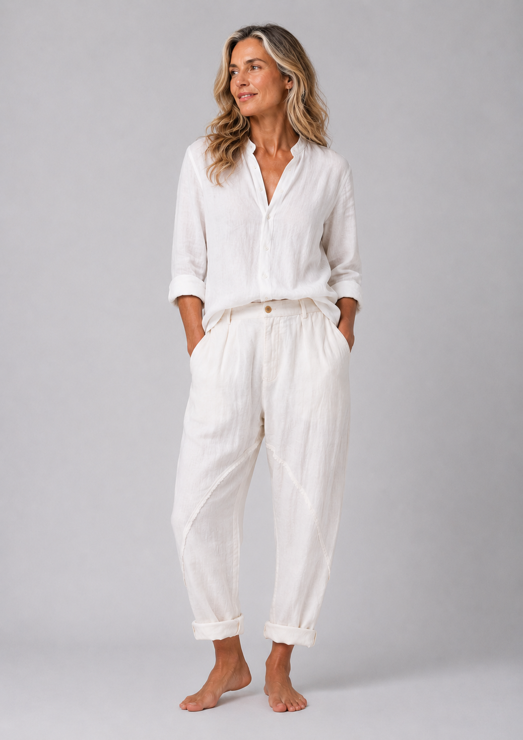 PANTALONE LINO CAVALLO BASSO - OVERGROUND STORE
