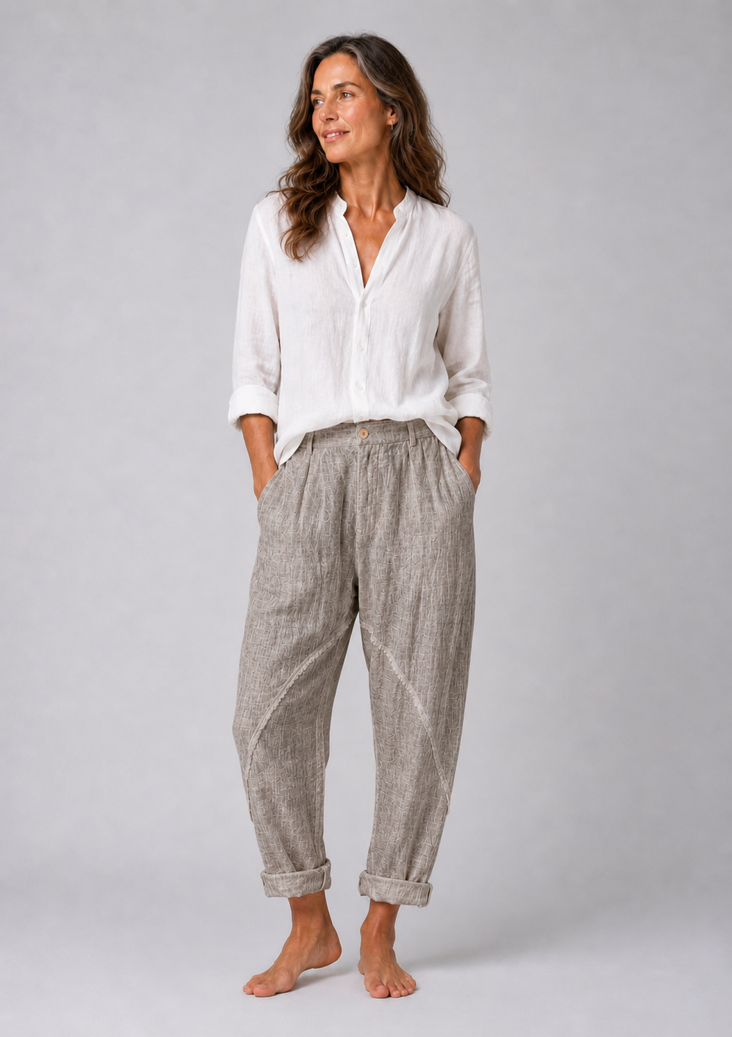 PANTALONE LINO CAVALLO BASSO - OVERGROUND STORE