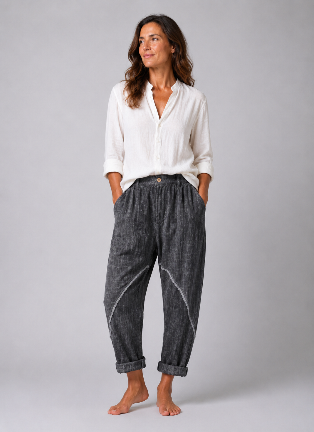 PANTALONE LINO CAVALLO BASSO - OVERGROUND STORE