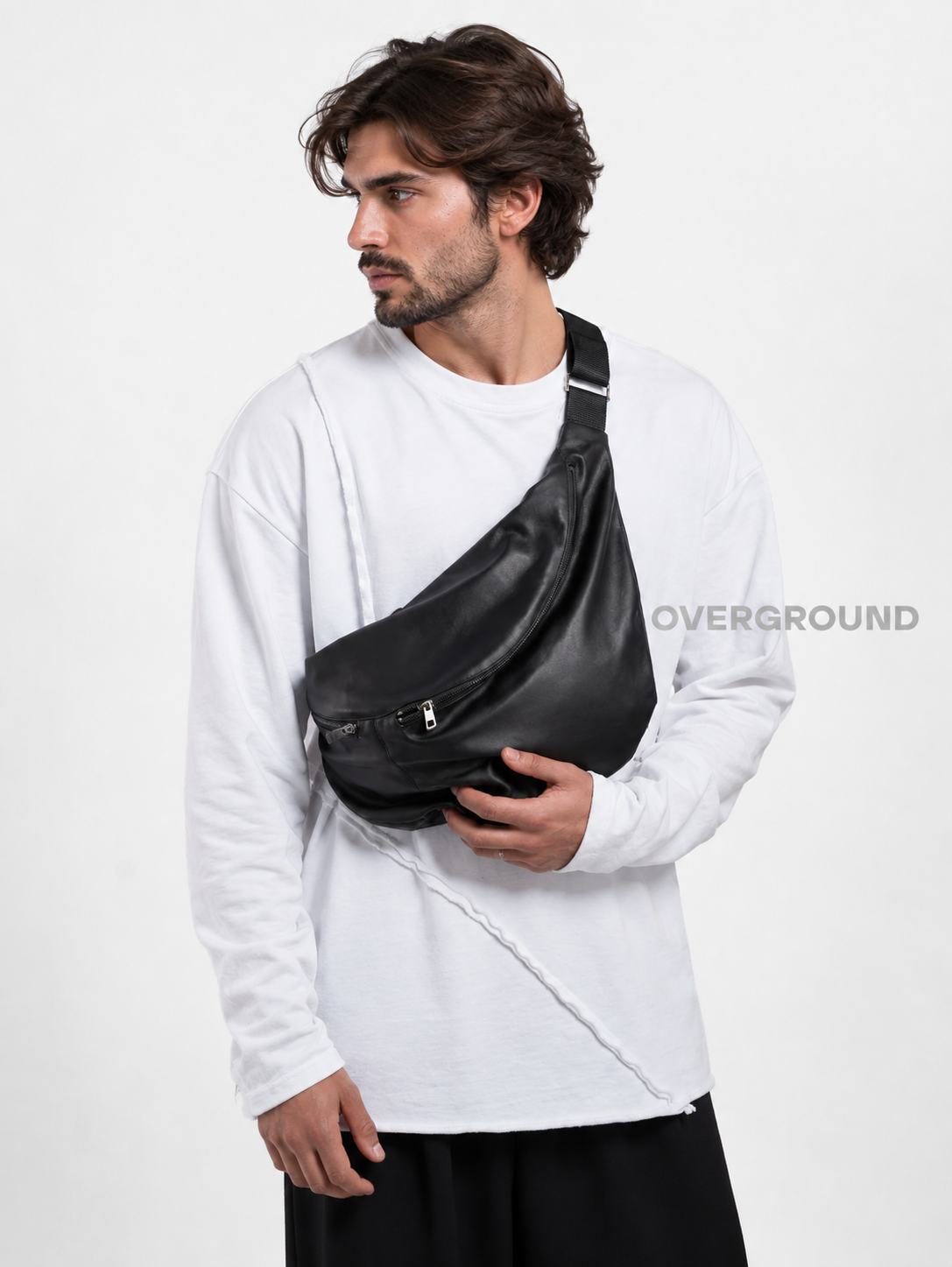 LARGE Z LEATHER FANNY PACK
