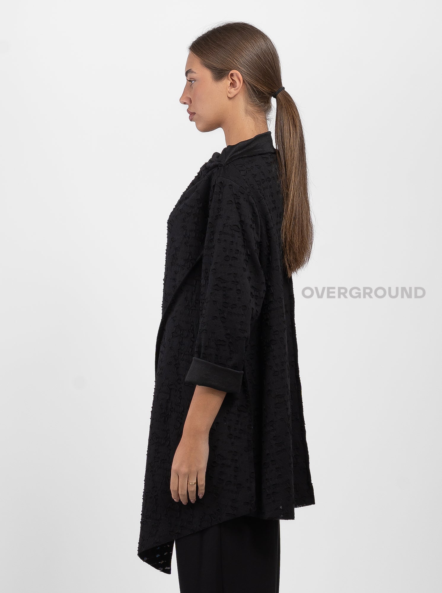 MAGLIA TESSUTO LAVORATO COLLO A BARCA - OVERGROUND STORE