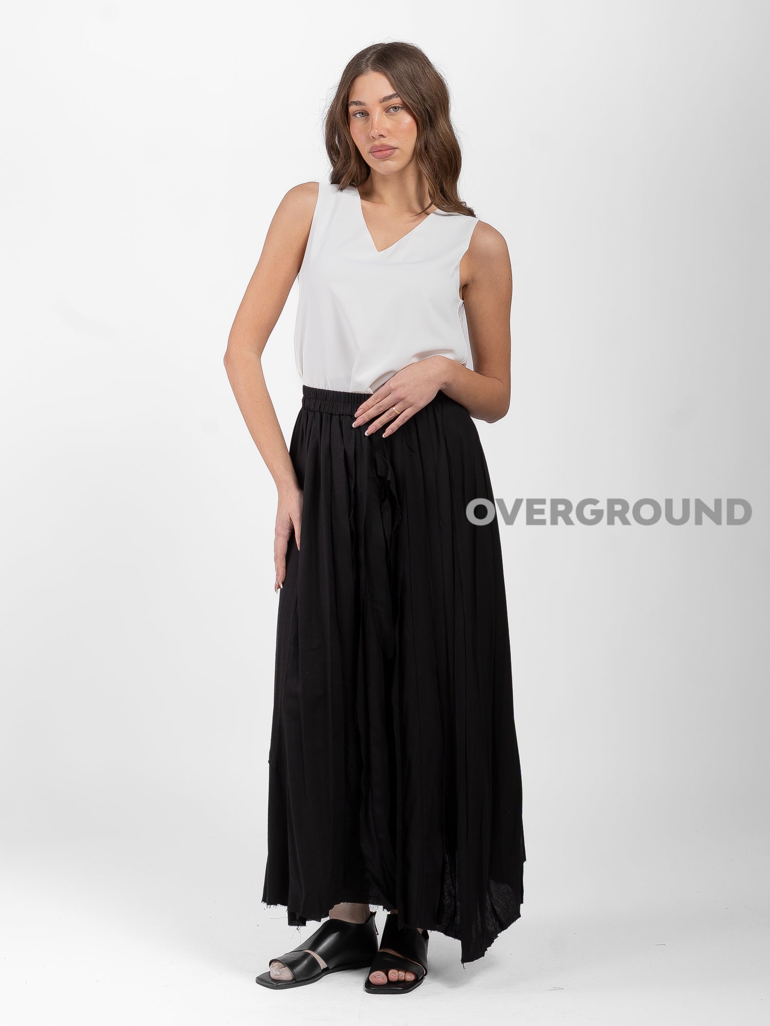 GONNA CON PATTINE TAGLIO VIVO - OVERGROUND STORE