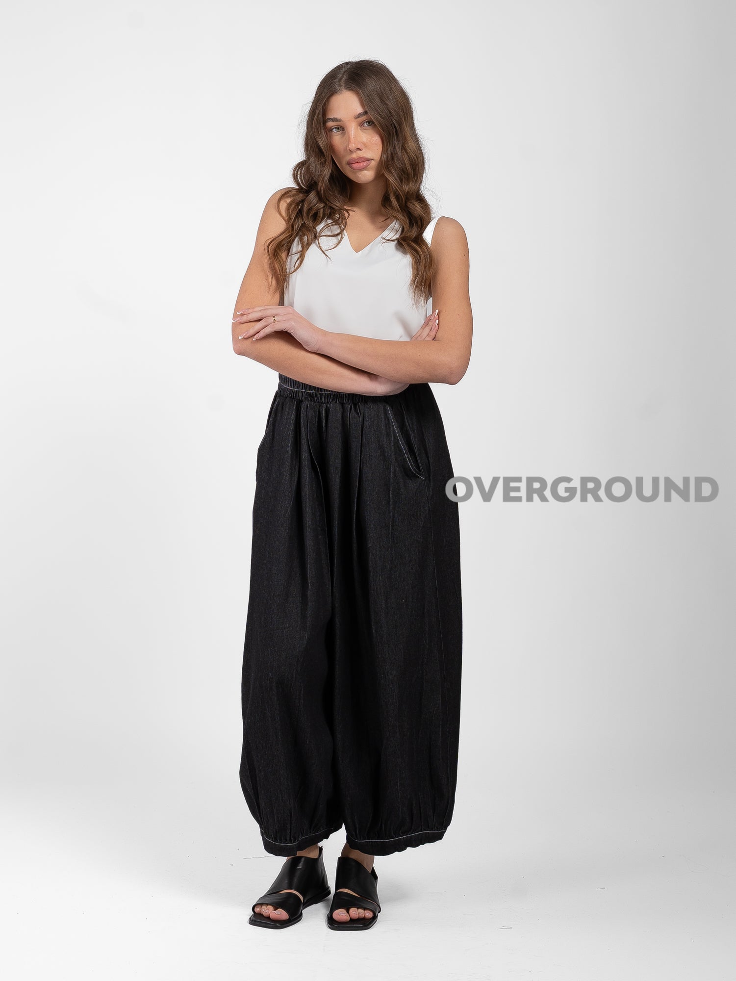 PANTALONE OVER SIMIL JEANS - OVERGROUND STORE