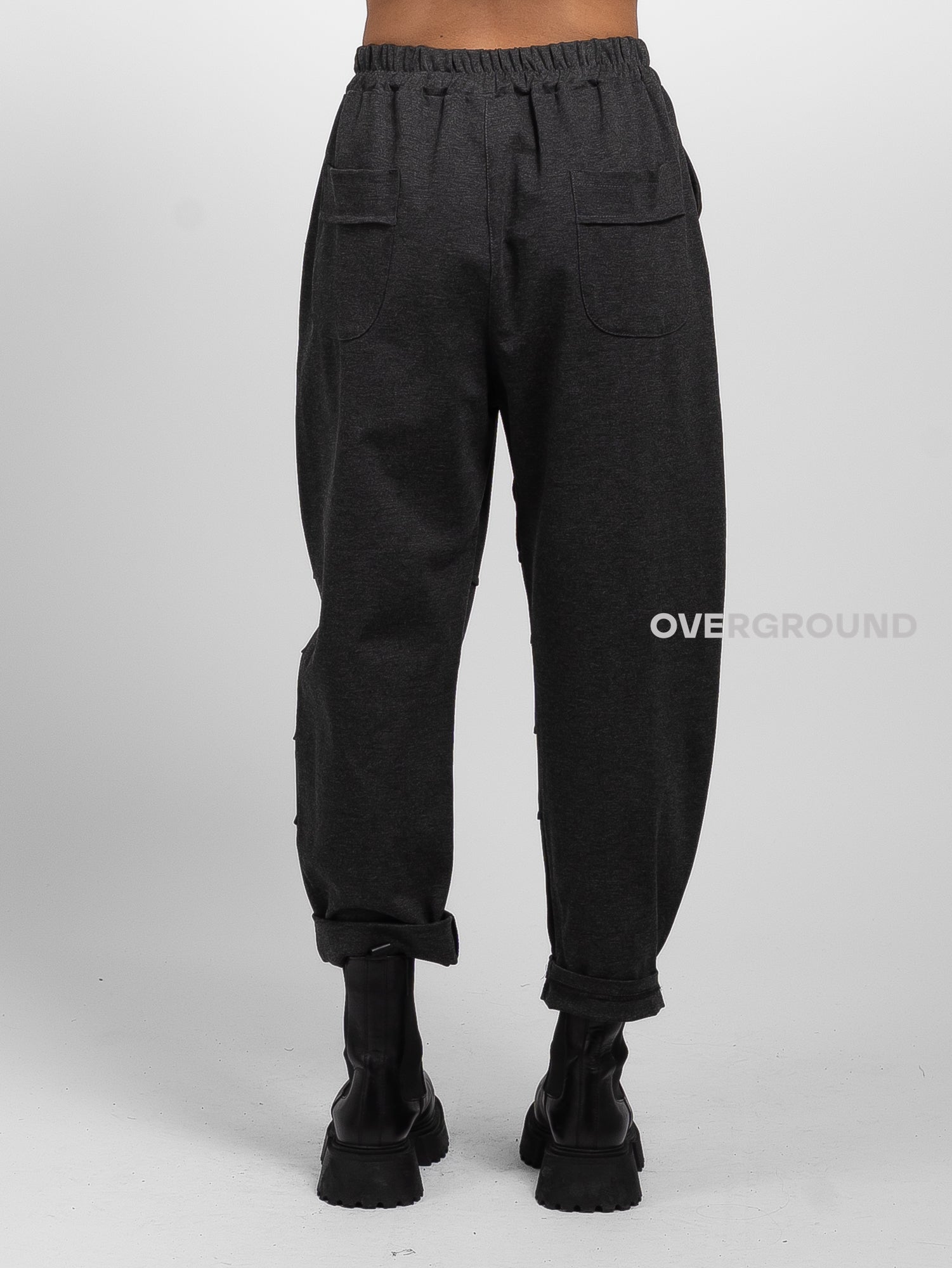 PANTALONE ELASTICO IN VITA CUCITURE SUL GAMBULE - OVERGROUND STORE