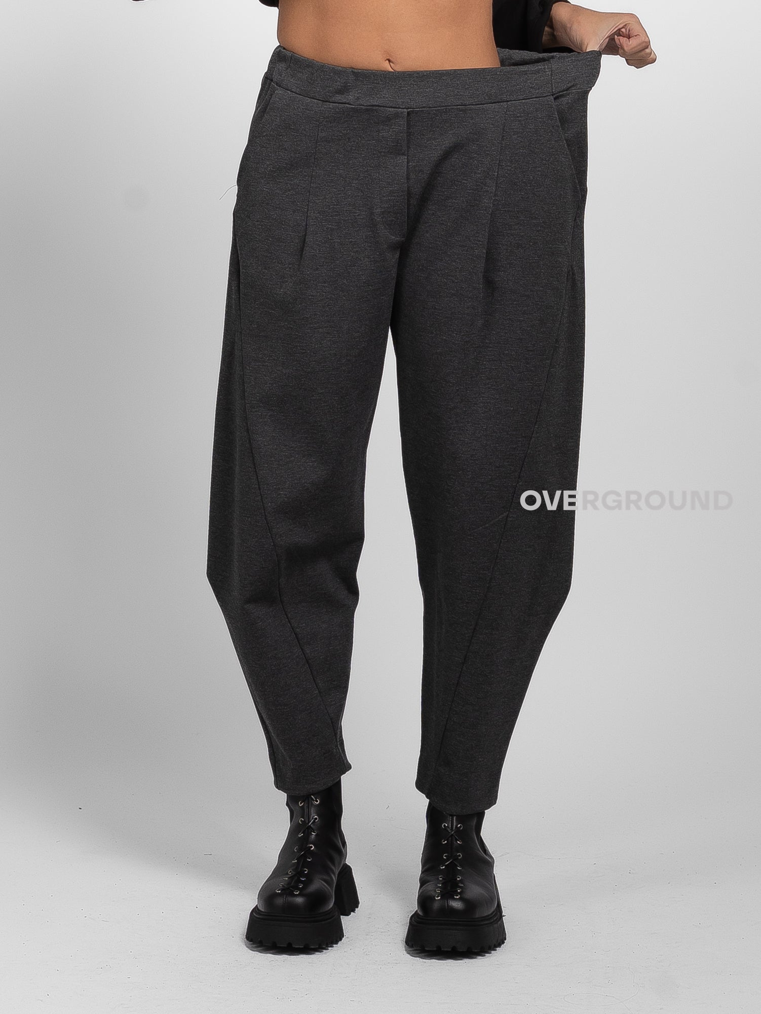 PANTALONE OVER CON CUCITURE DAVANTI PUNTO MILANO - OVERGROUND STORE