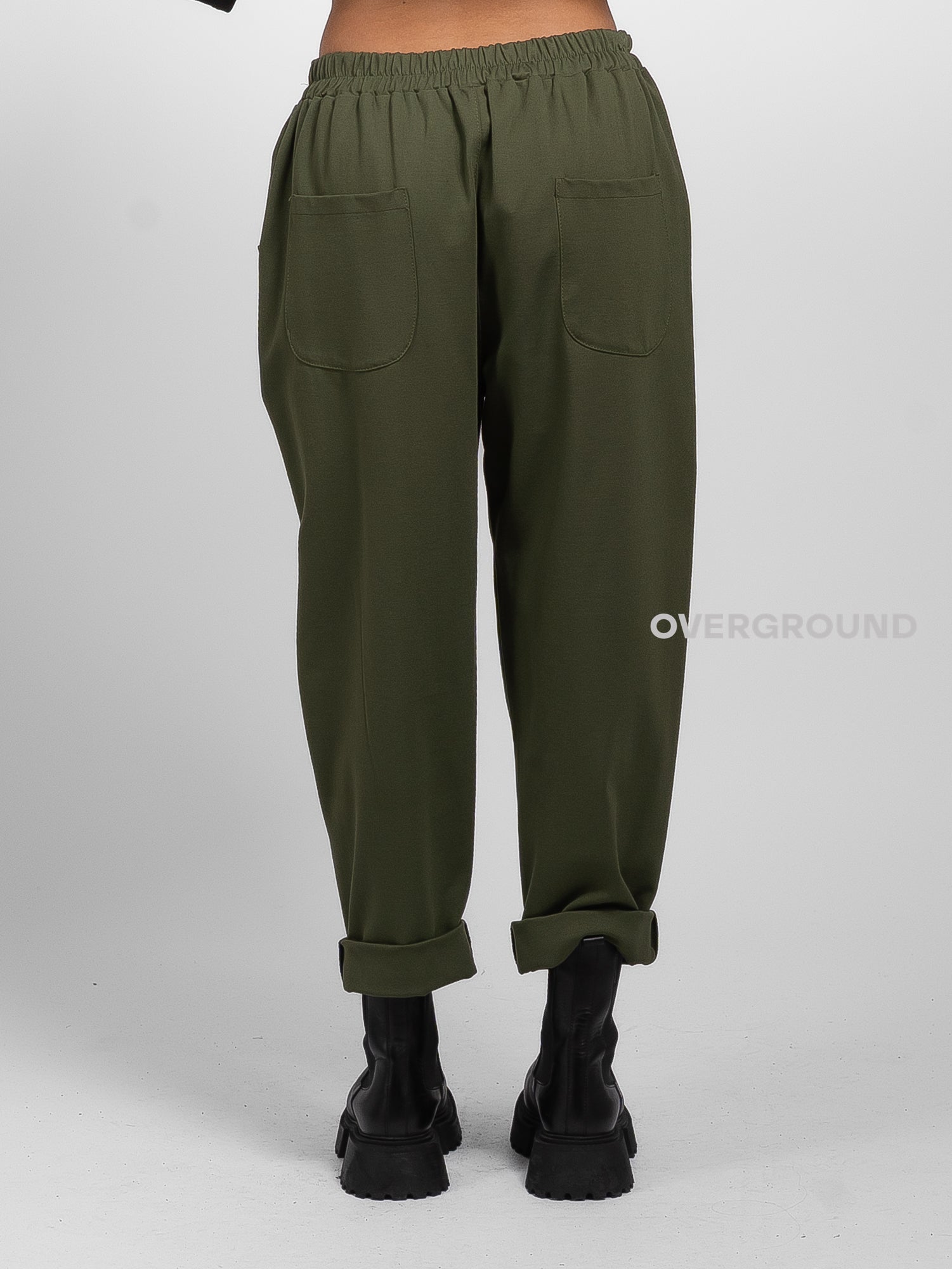 Oversized trousers in Milano stitch