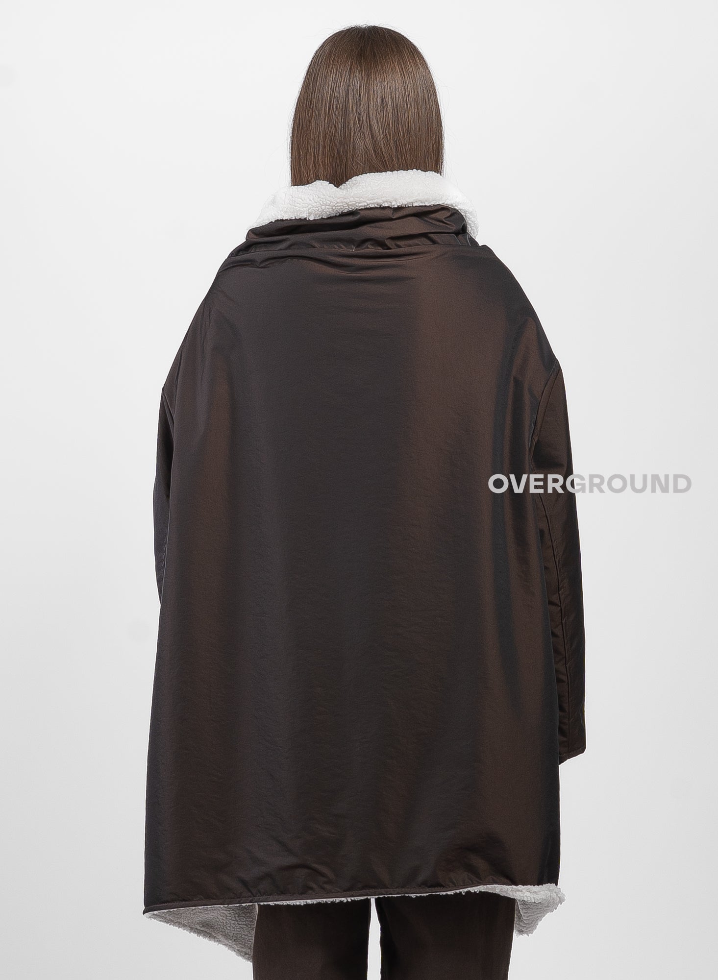 Giaccone imbottito con cerniera e punte laterali - OVERGROUND STORE