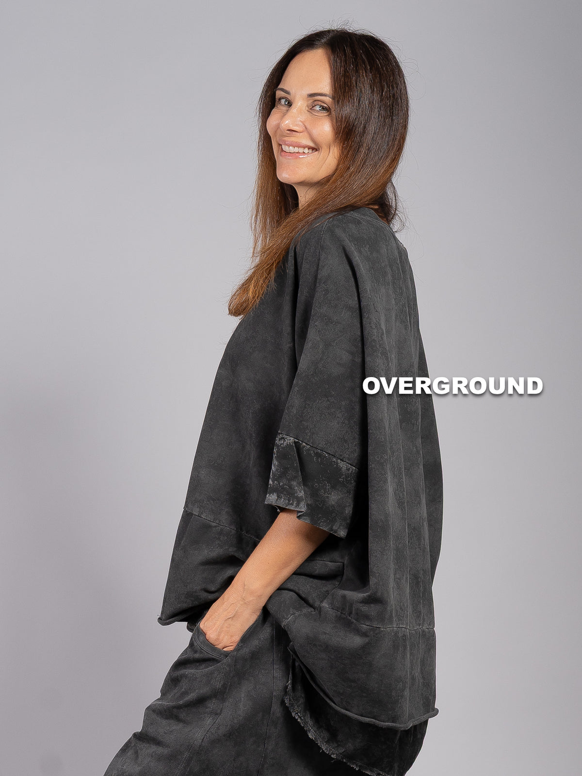 MAGLIA OVER FANTASIA CON CUCITURA DAVANTI
