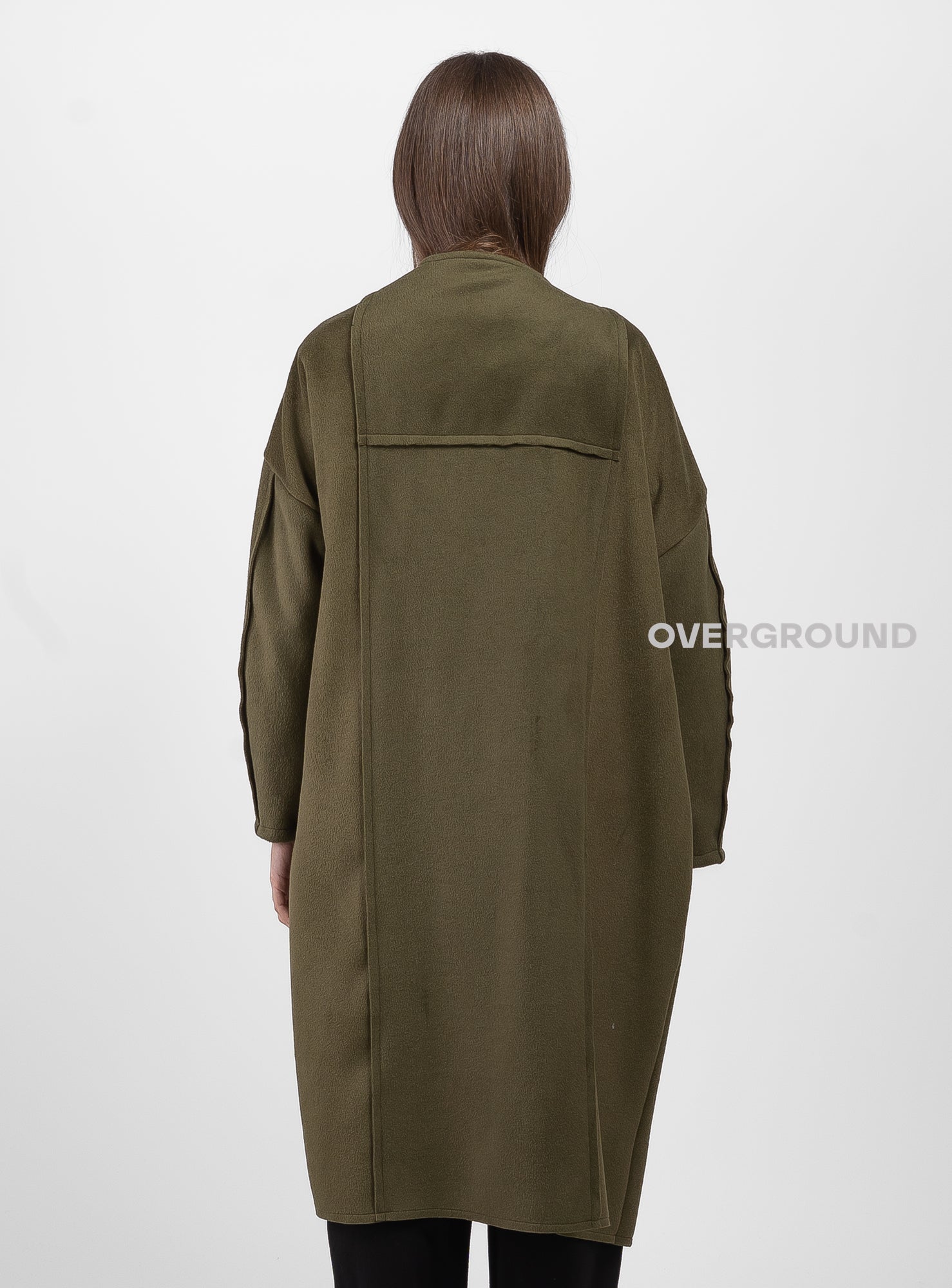 SHAWL DUSTER COAT WITH FRONT FLAP