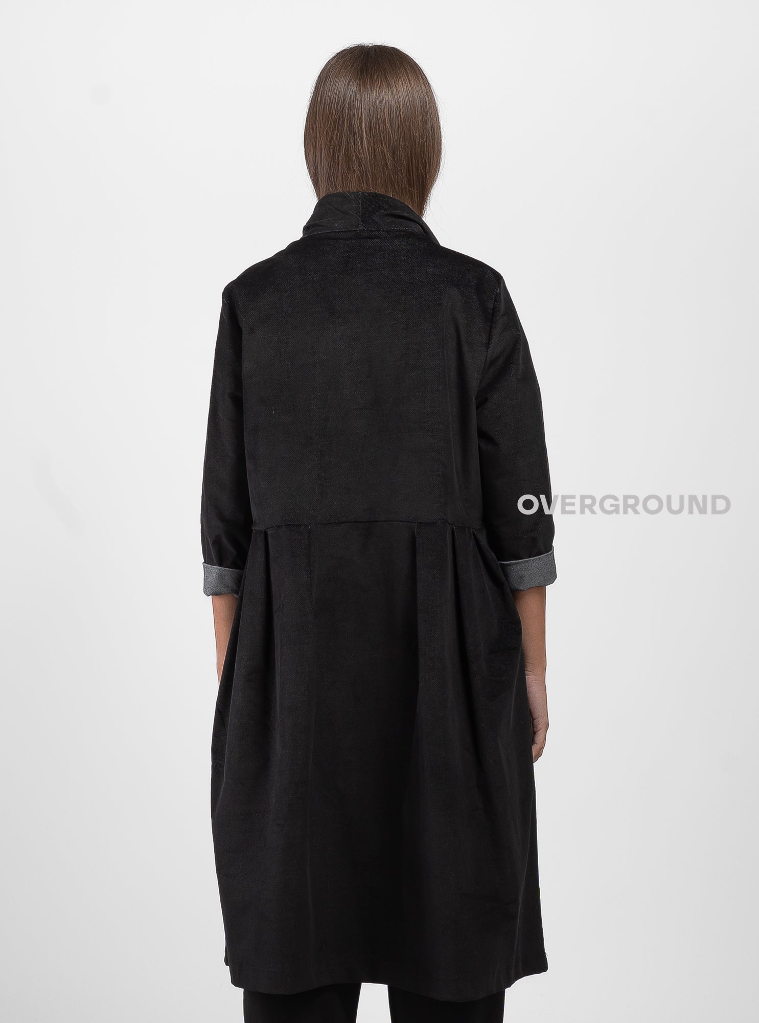 OVERSIZED DUSTER COAT WITH FRONT FLAP