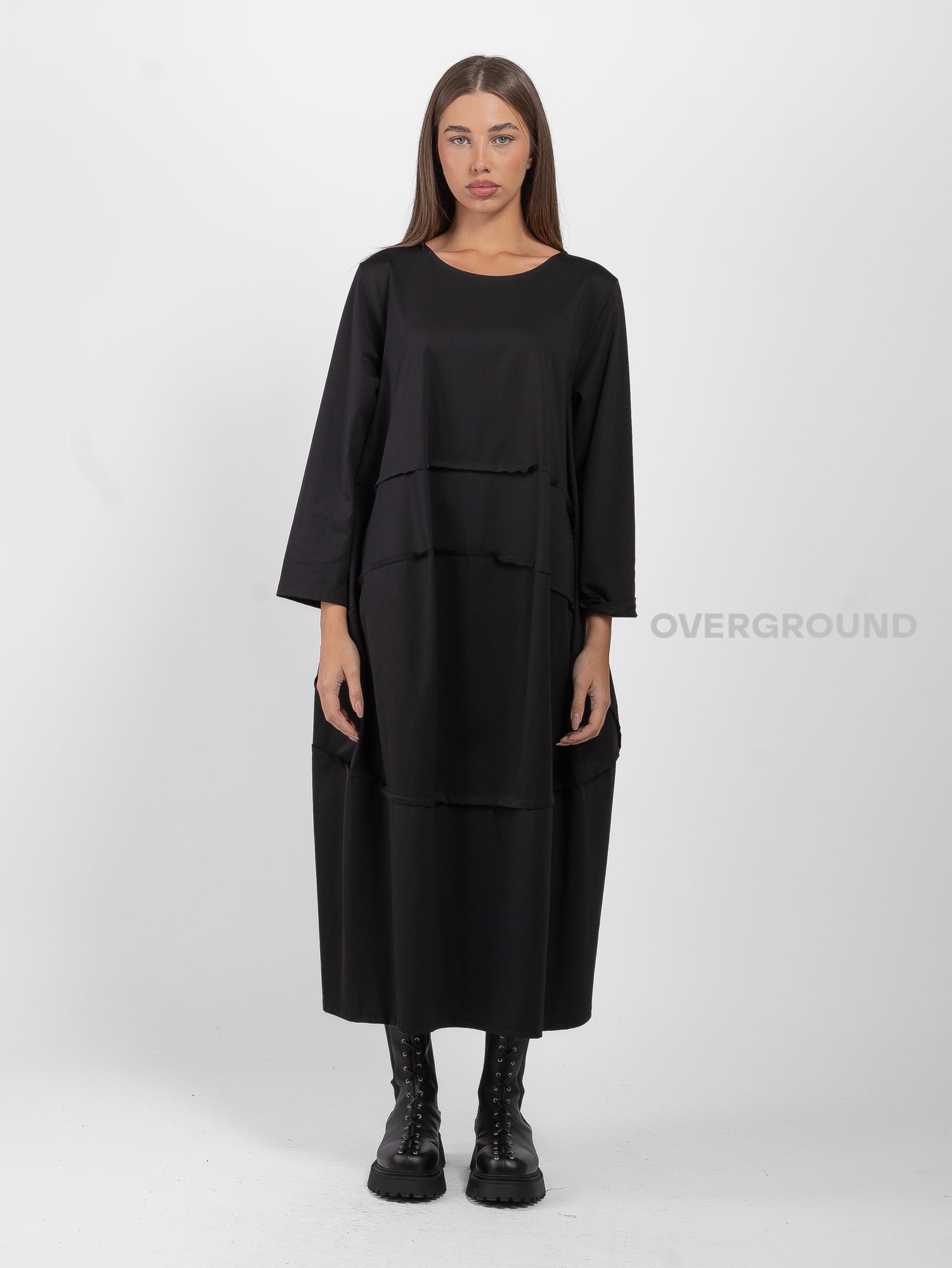 OVERSIZED DRESS WITH FRONT SEAMS