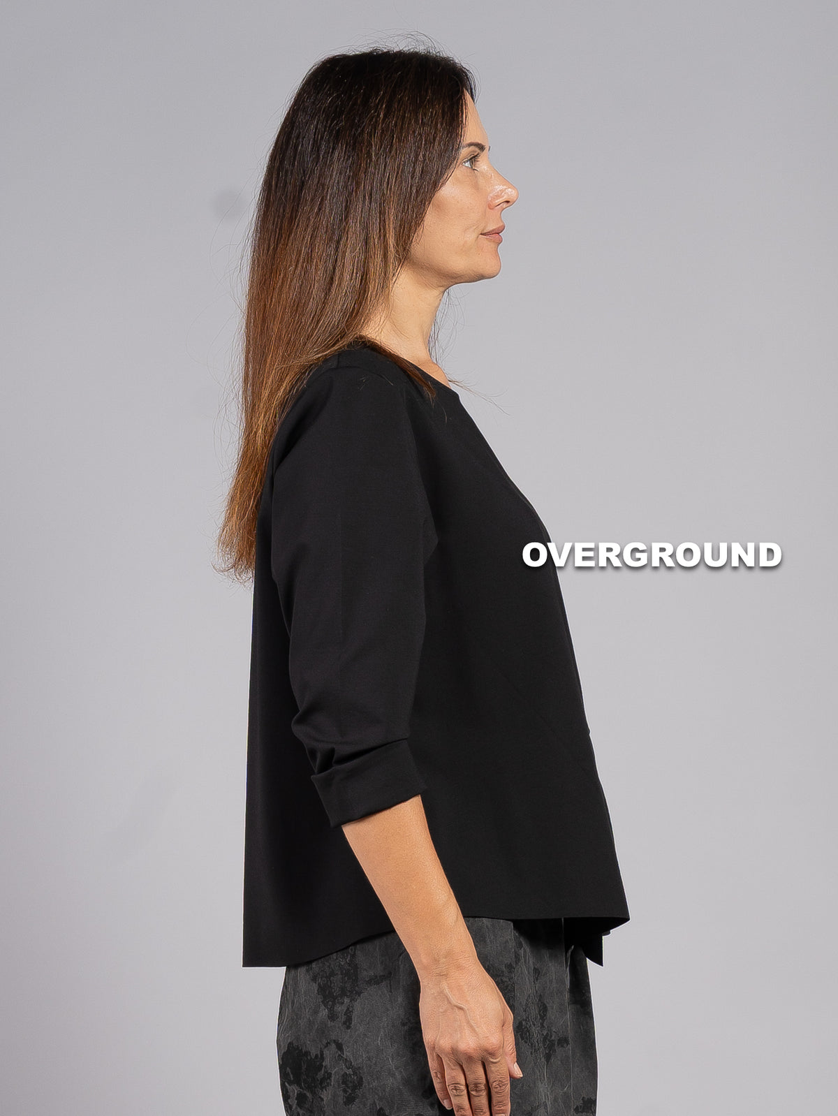 BLUSA CON SPACCO E PENS LATERALI