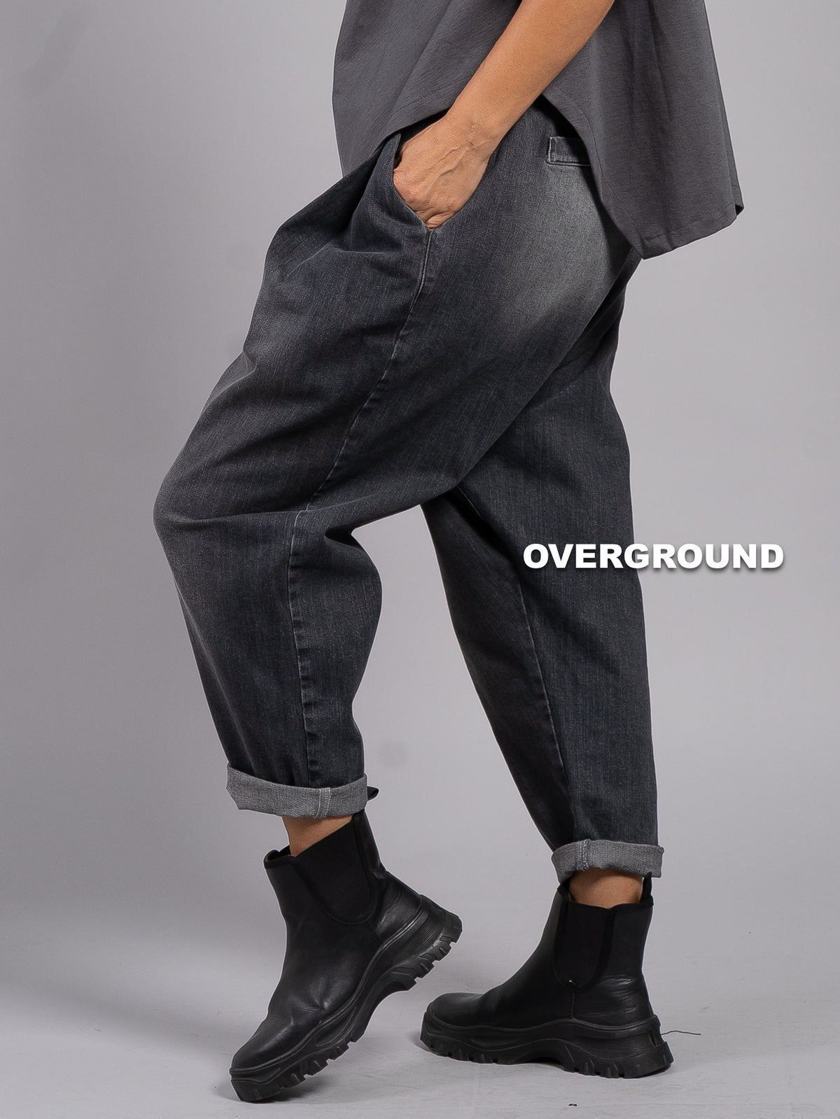 PANTALONE CAVALLO BASSO IN JEANS