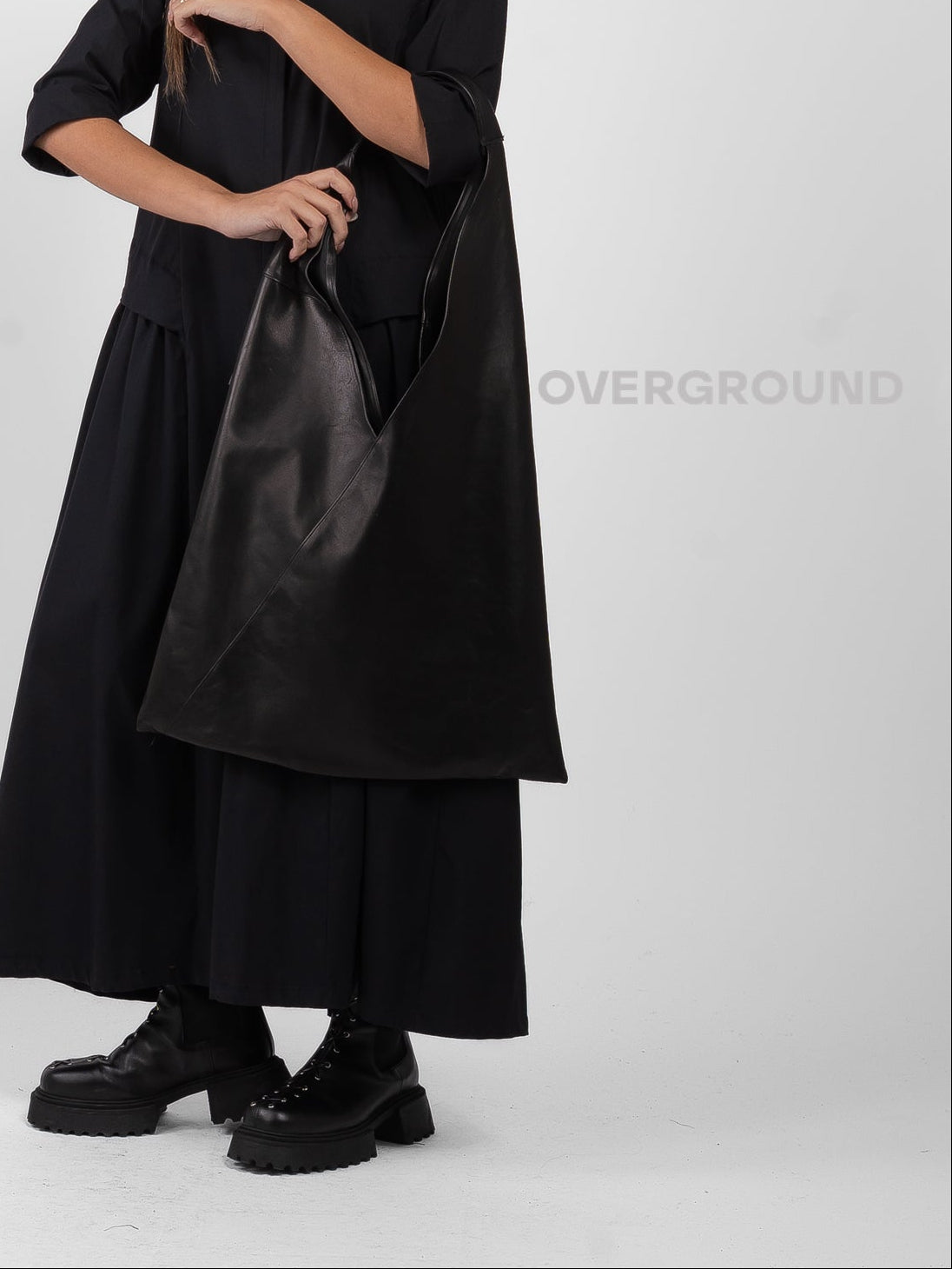 BORSA A TRIANGOLO IN PELLE - OVERGROUND STORE