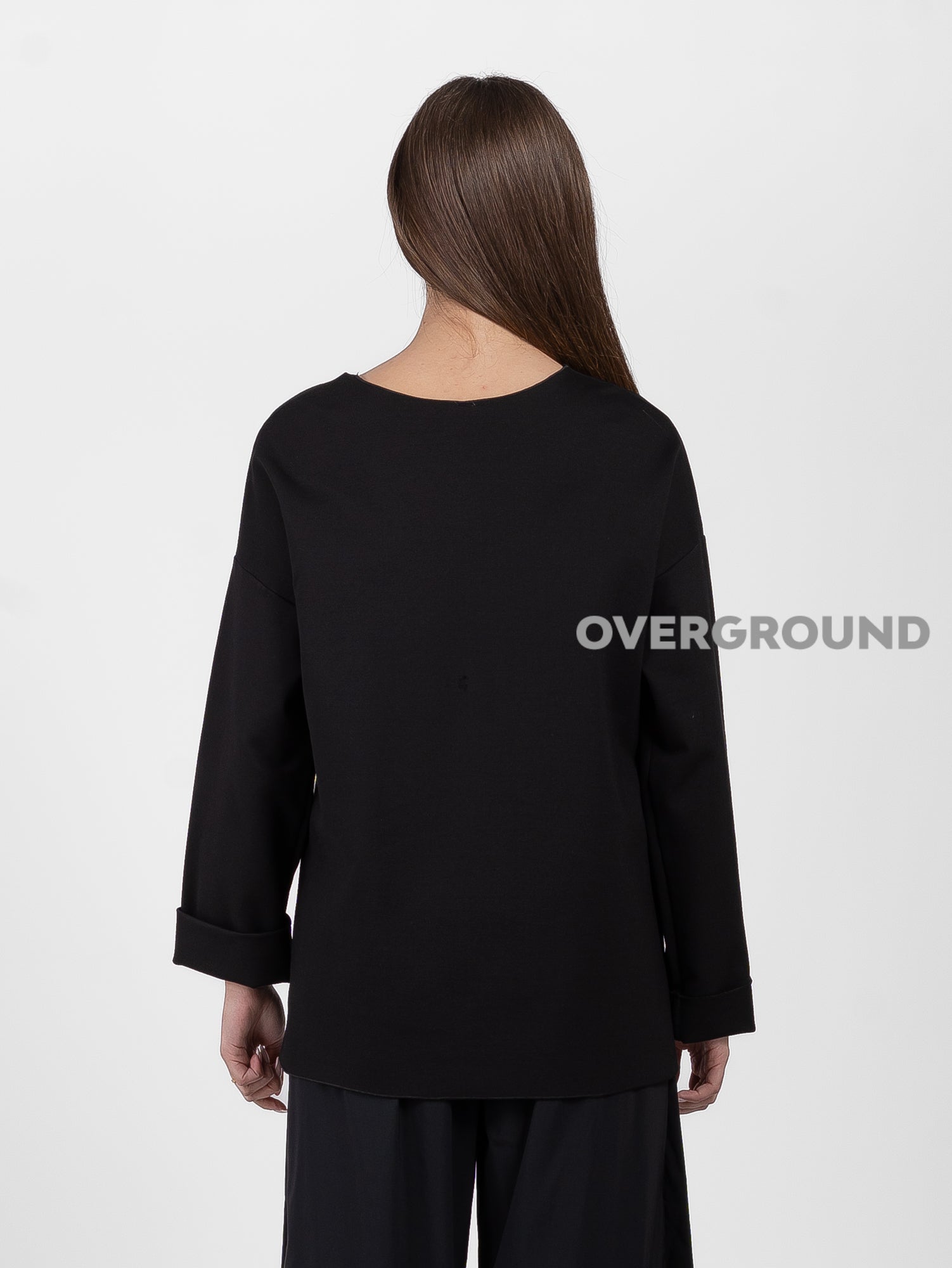 BLUSA ASIMMETRICA CON CUCITURA DAVANTI - OVERGROUND STORE