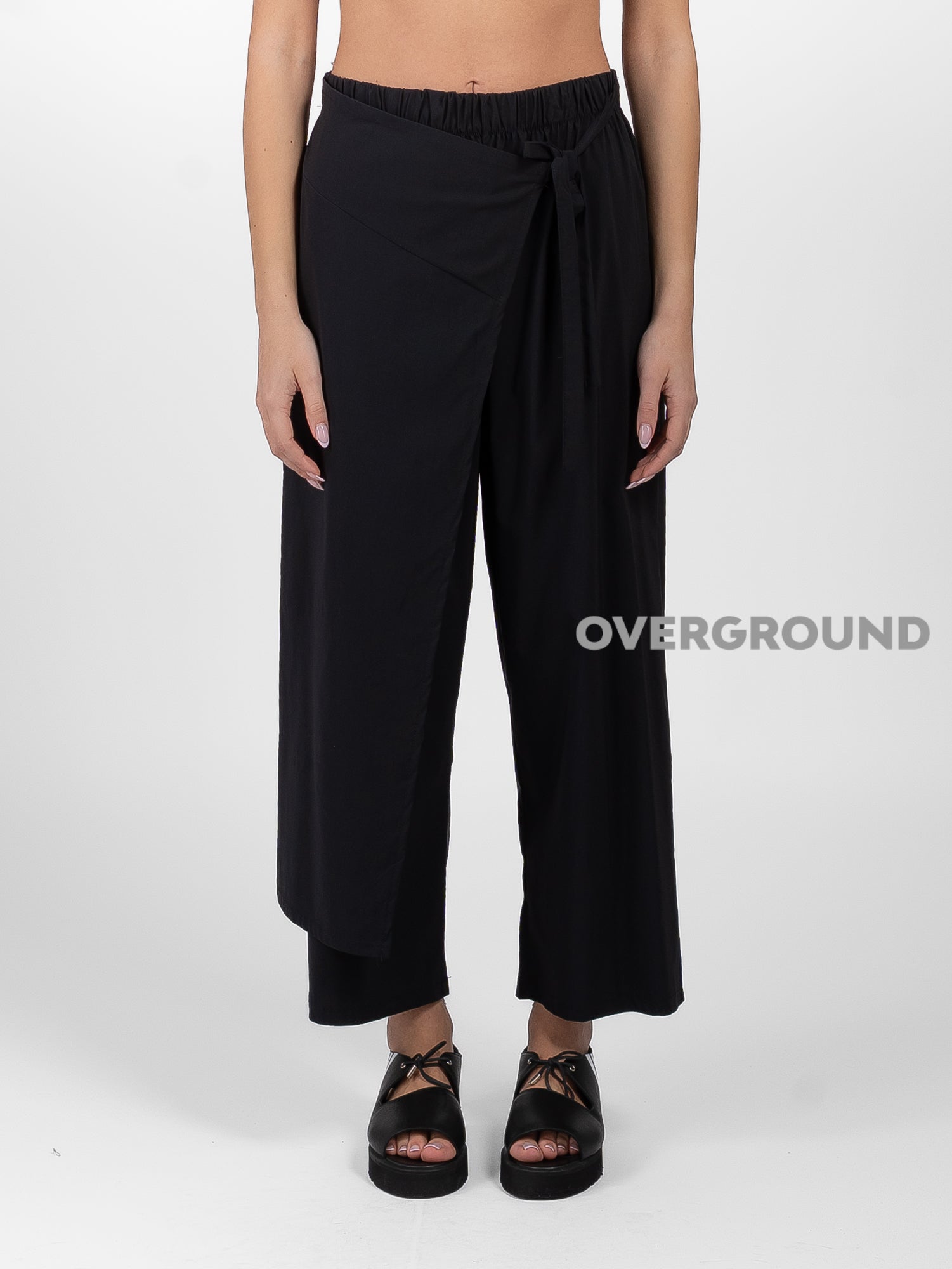 PANTALONE CON PAREO DAVANTI E FIOCCO - OVERGROUND STORE