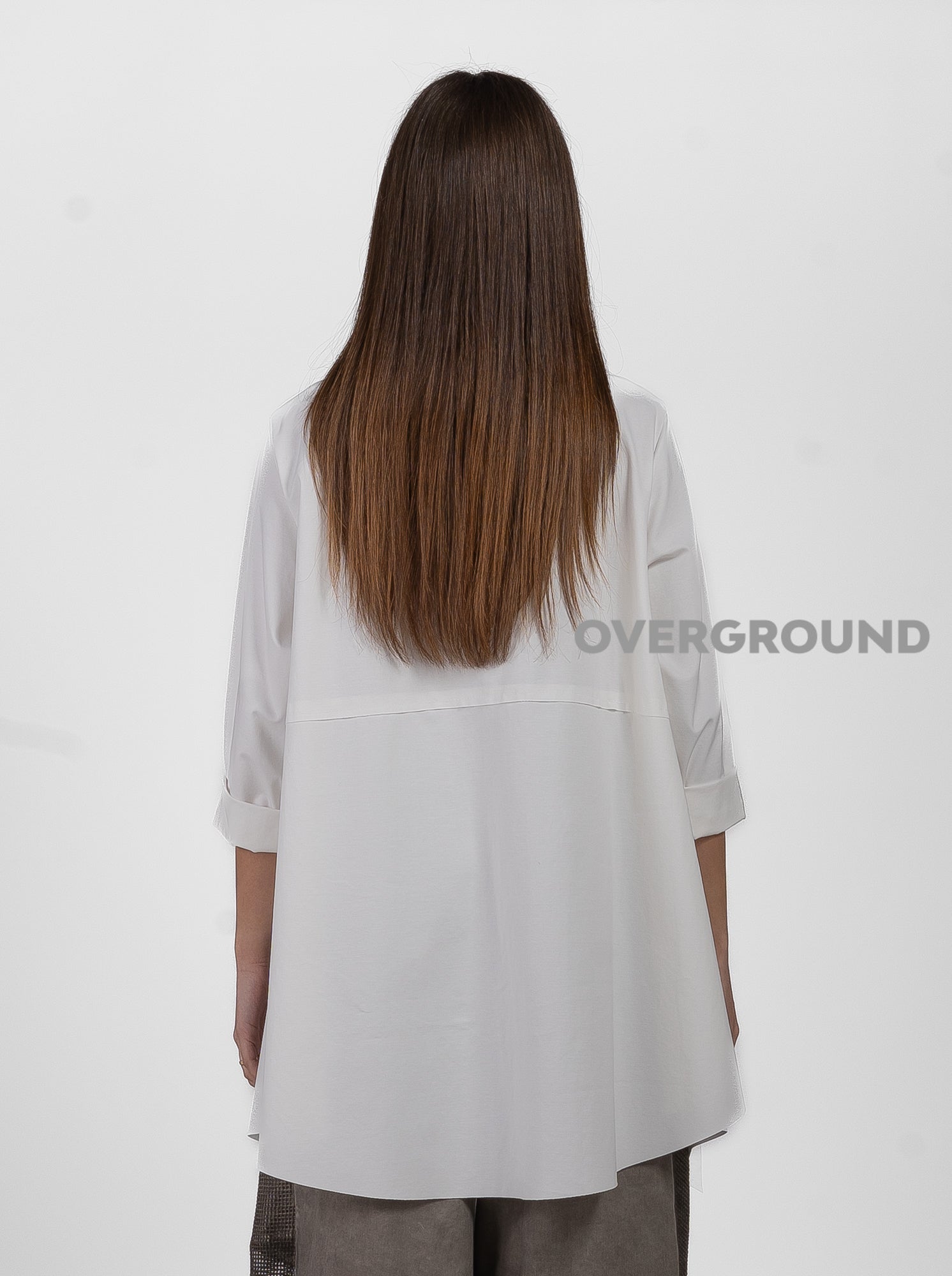 BLUSA LUNGA COLLO A BARCA - OVERGROUND STORE