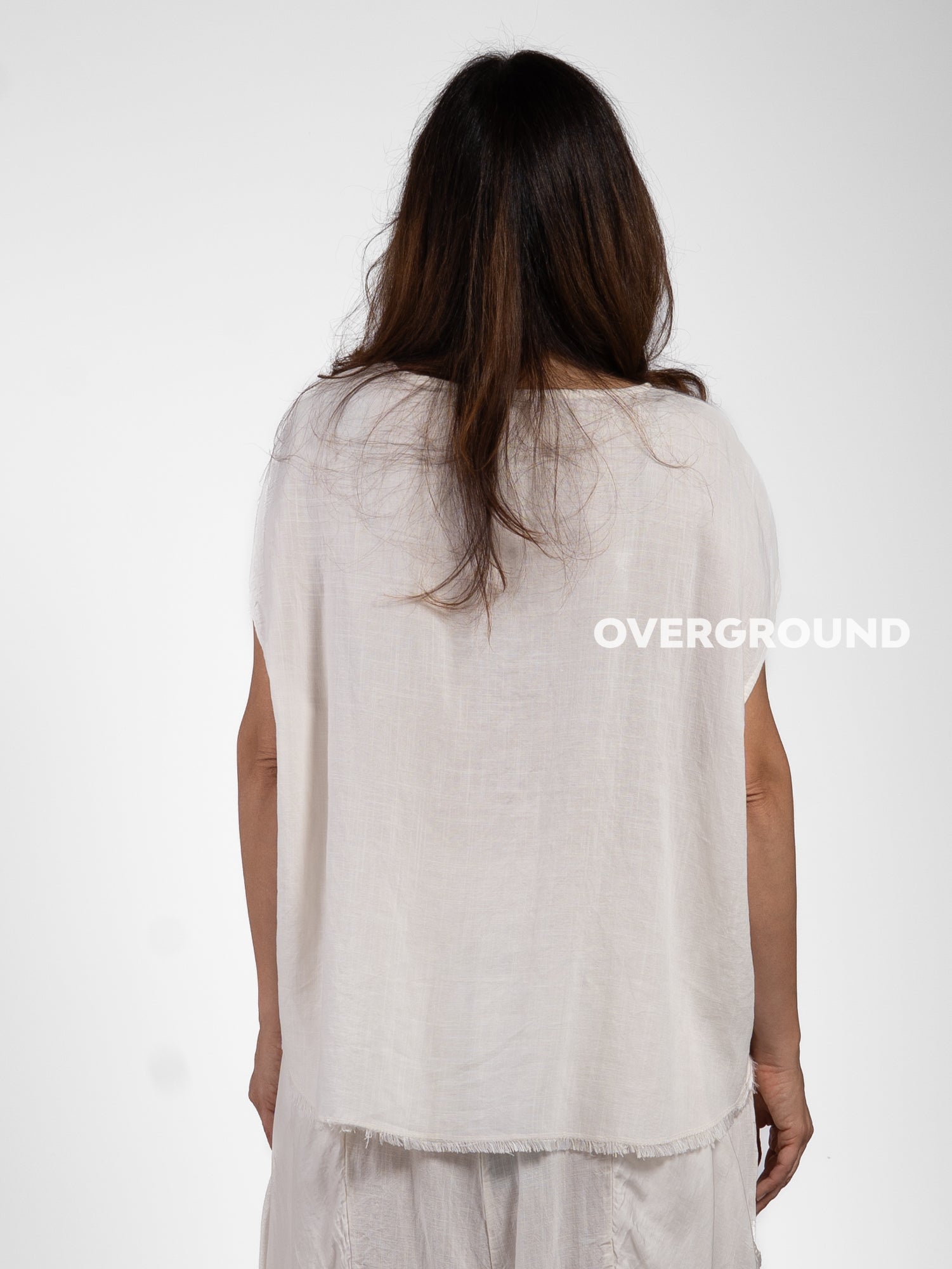 BLUSA OVER SMANICATA CON RIPRESA CENTRALE