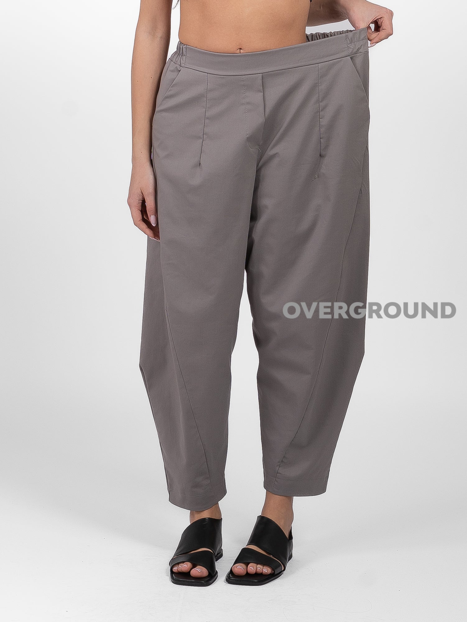 PANTALONE OVER CON CUCITURE SUL GAMBULE COTONE - OVERGROUND STORE