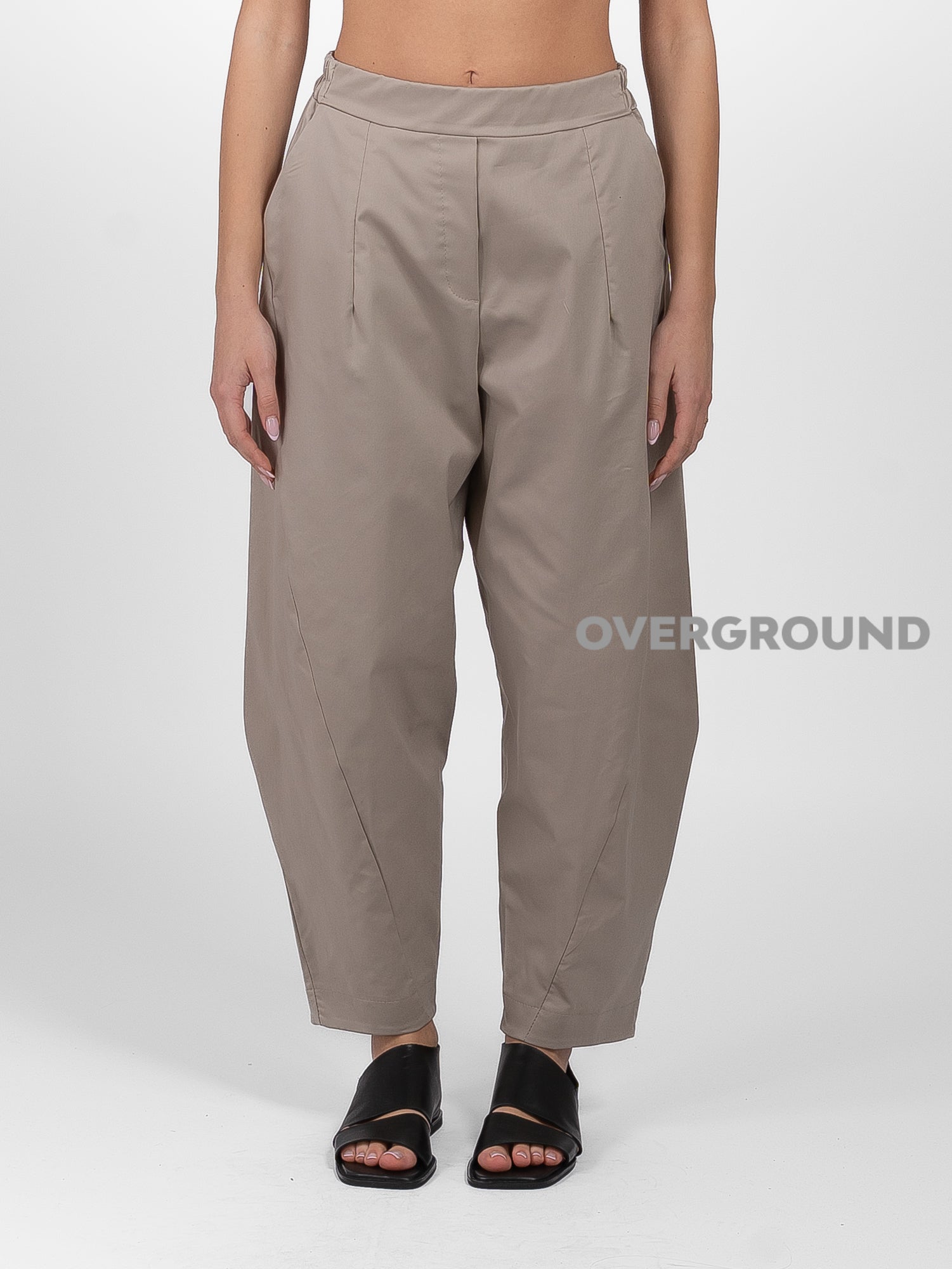 PANTALONE OVER CON CUCITURE SUL GAMBULE COTONE - OVERGROUND STORE