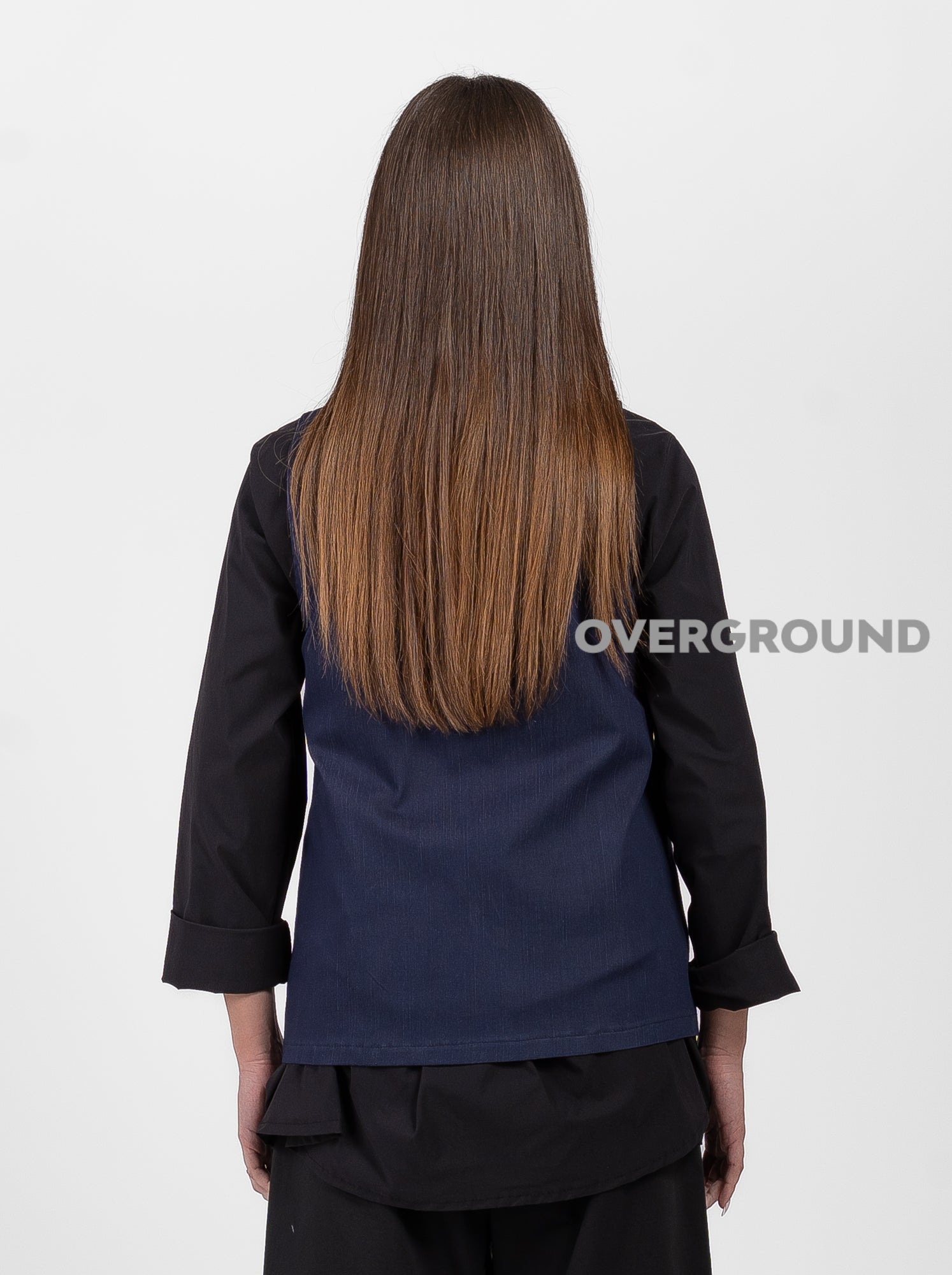 GILET EFETTO JEANS OVER ASIMMETRICO - OVERGROUND STORE