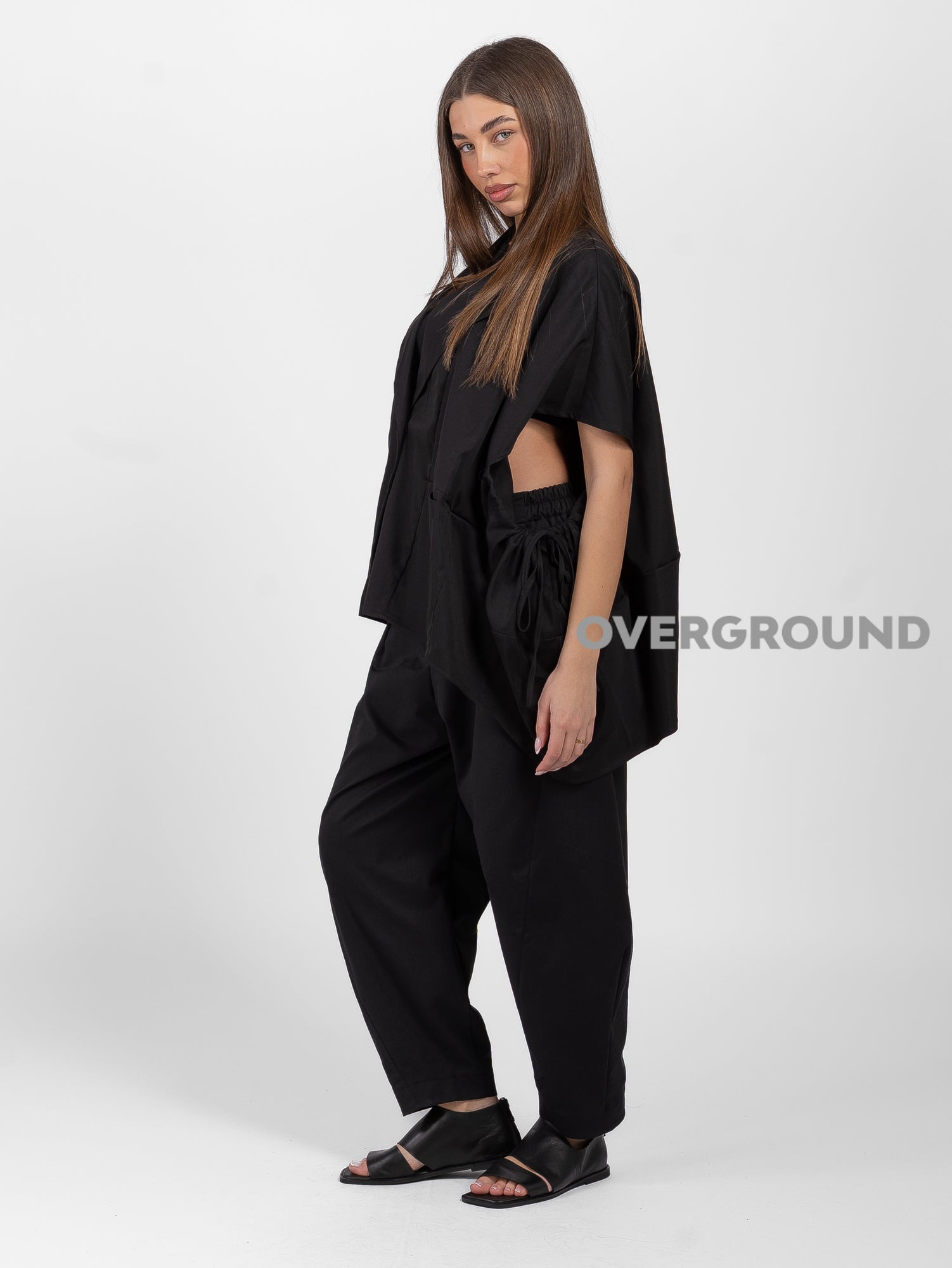 GIACCA OVER SMANICATA CON LACCI NELLE MANICHE - OVERGROUND STORE