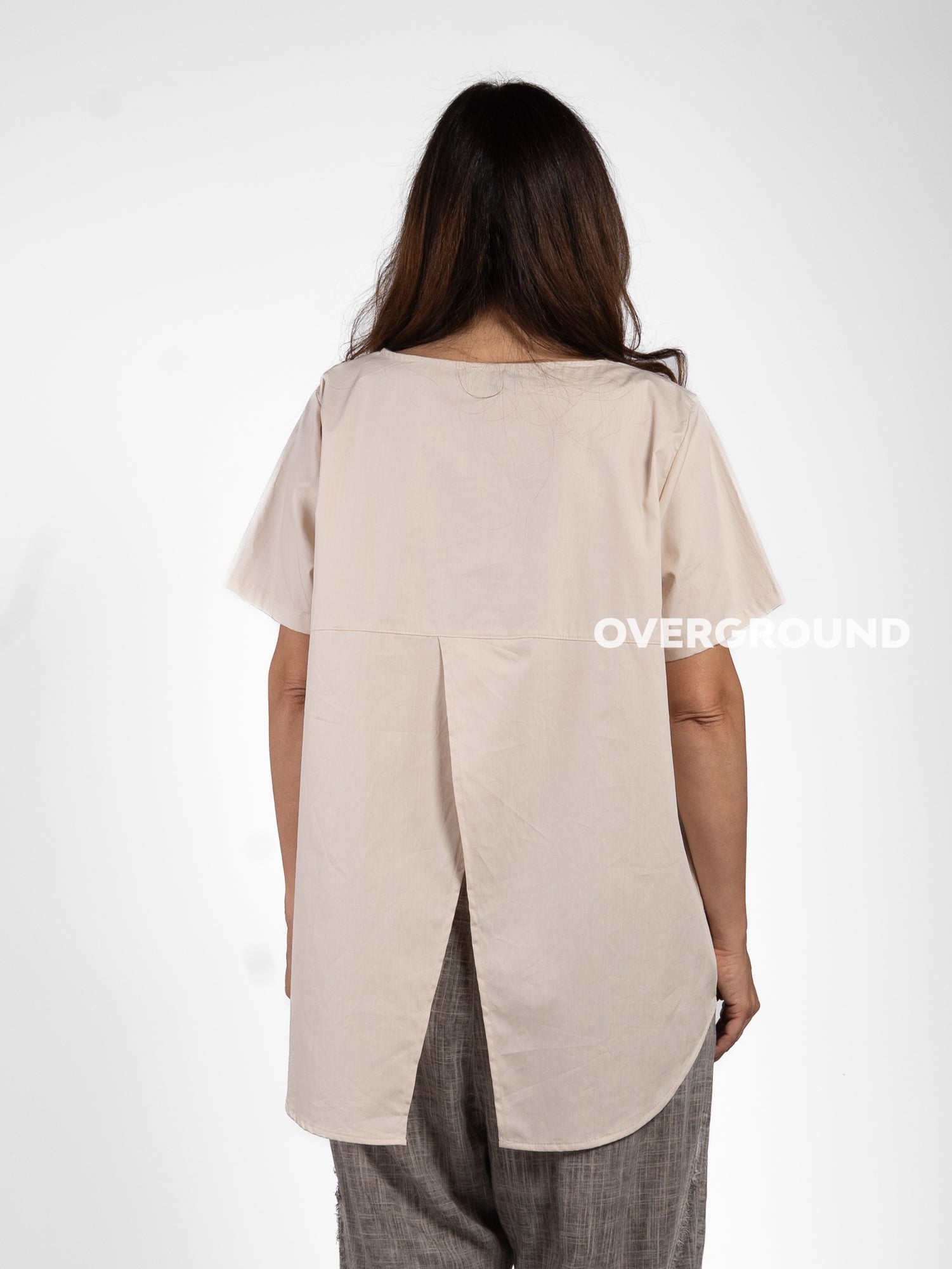 BLUSA OVER CON SPACCO DIETRO