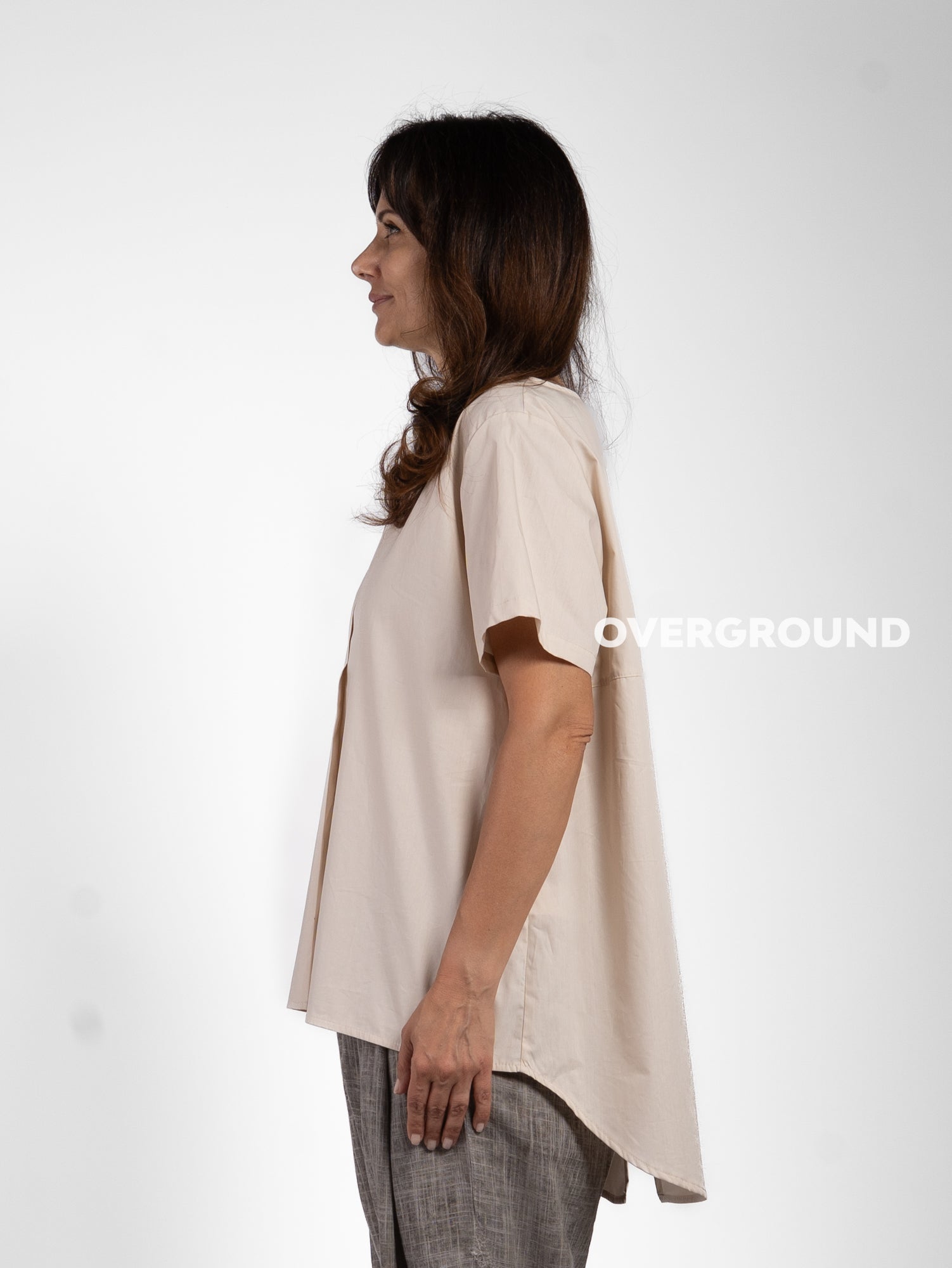 BLUSA OVER CON SPACCO DIETRO