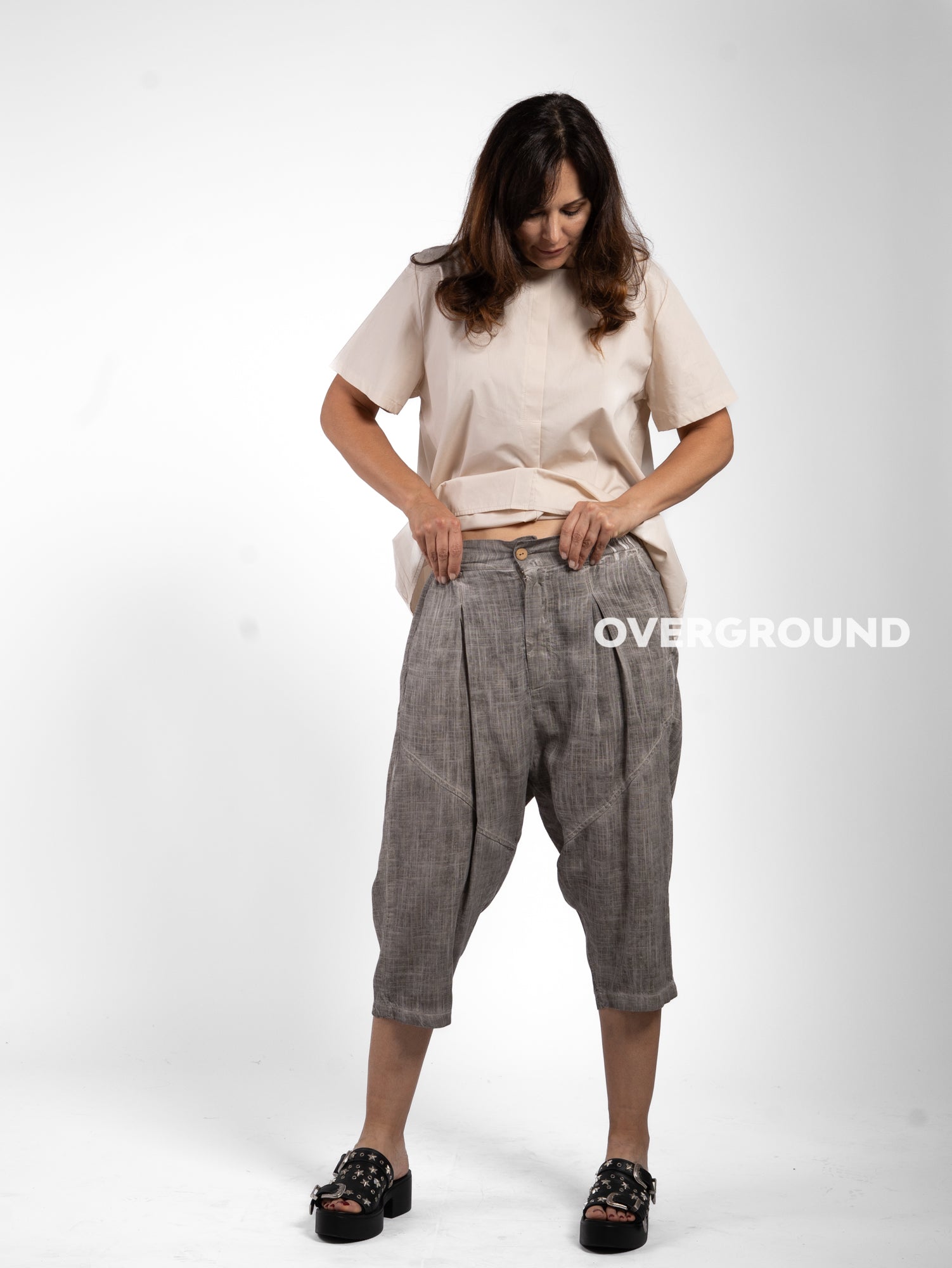PANTALONE CORTO LINO