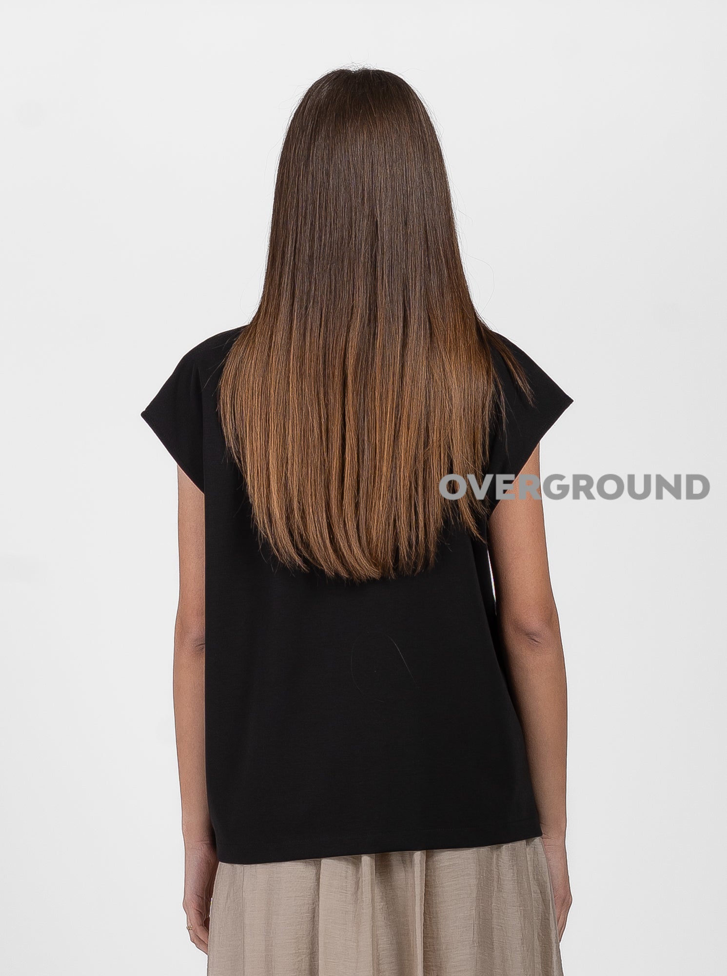 BLUSA OVER SMANICATA CON PIEGA DAVANTI - OVERGROUND STORE