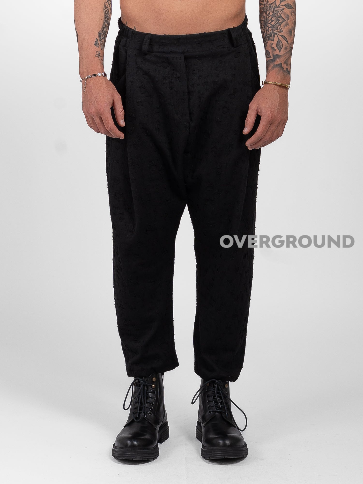 PANTALONE IN TESSUTO LAVORATO CON PENS Z - OVERGROUND STORE