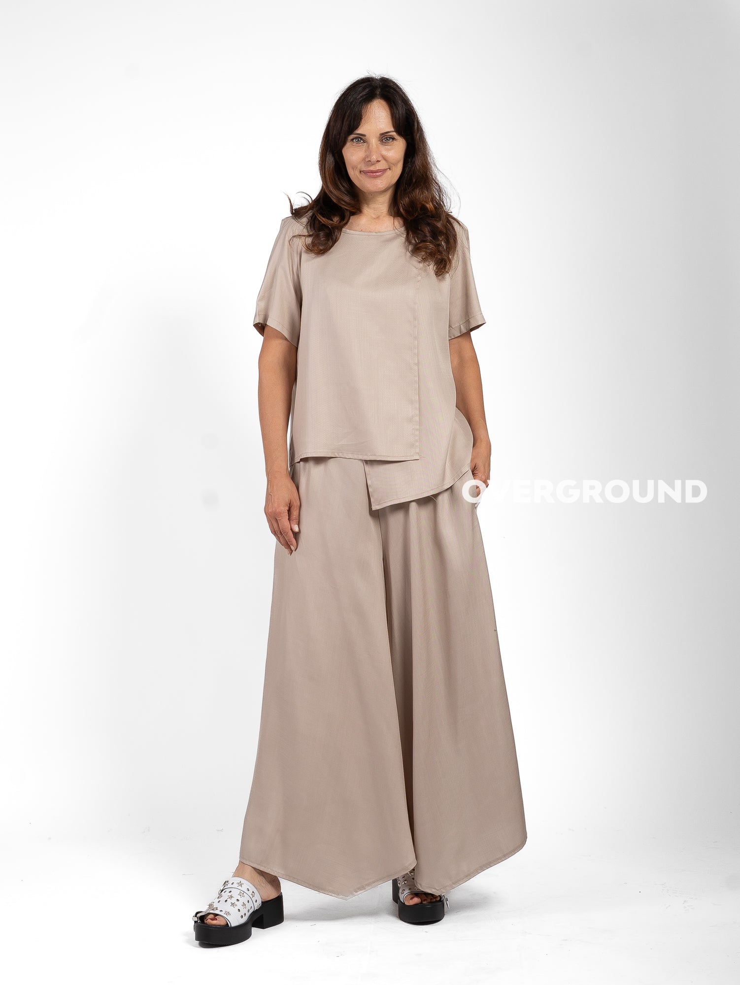BLUSA OVER CON SPACCO DAVANTI