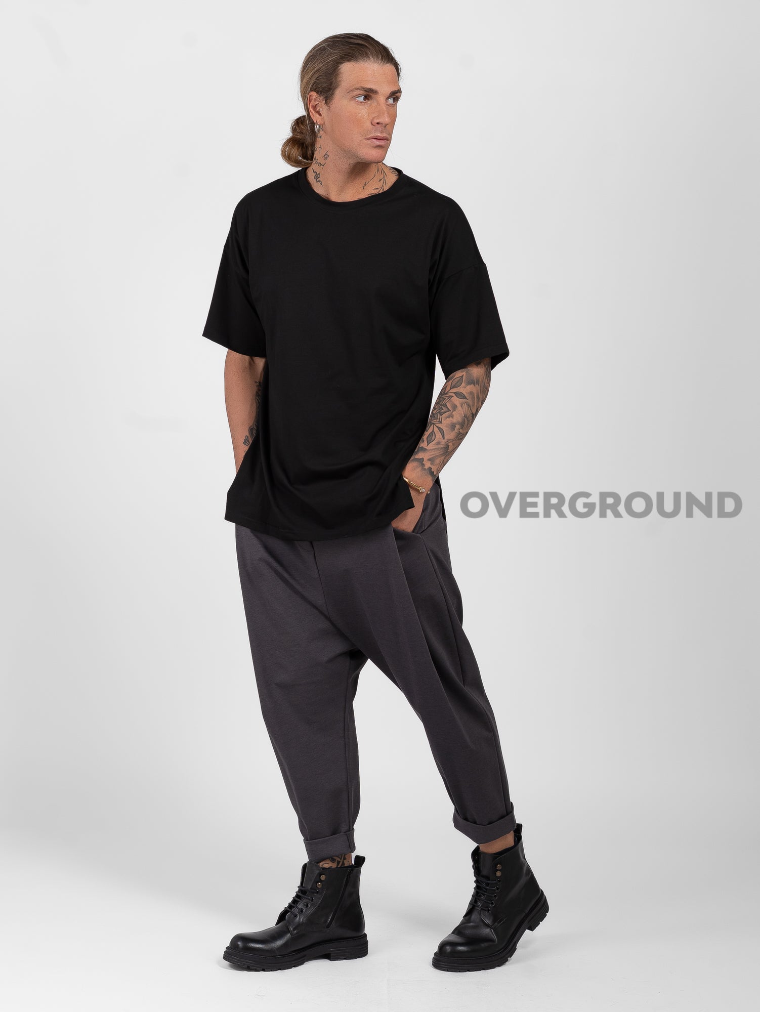 PANTALONE CAVALLO BASSO CON PENS DAVANTI Z - OVERGROUND STORE