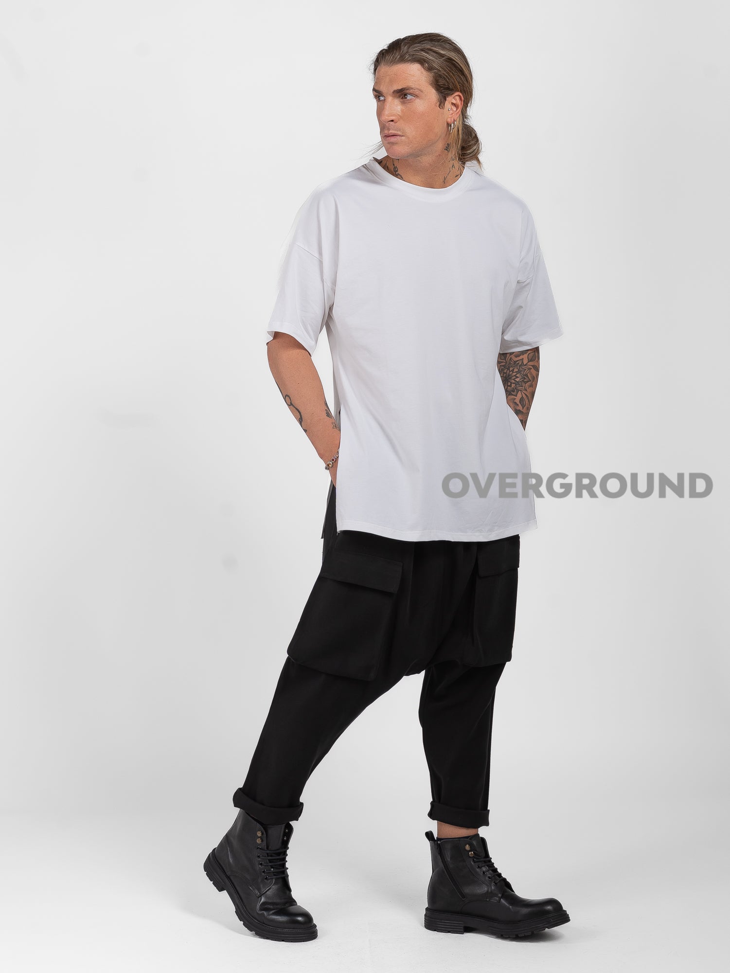 PANTALONE CAVALLO BASSO CON TASCHE DAVANTI - OVERGROUND STORE