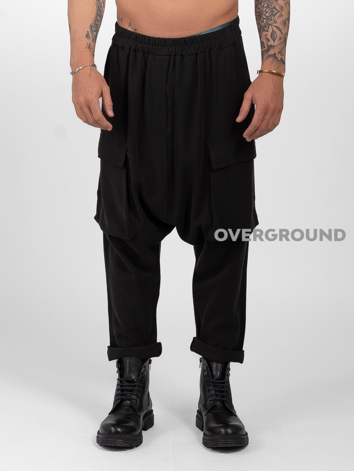 PANTALONE CAVALLO BASSO CON TASCHE DAVANTI - OVERGROUND STORE