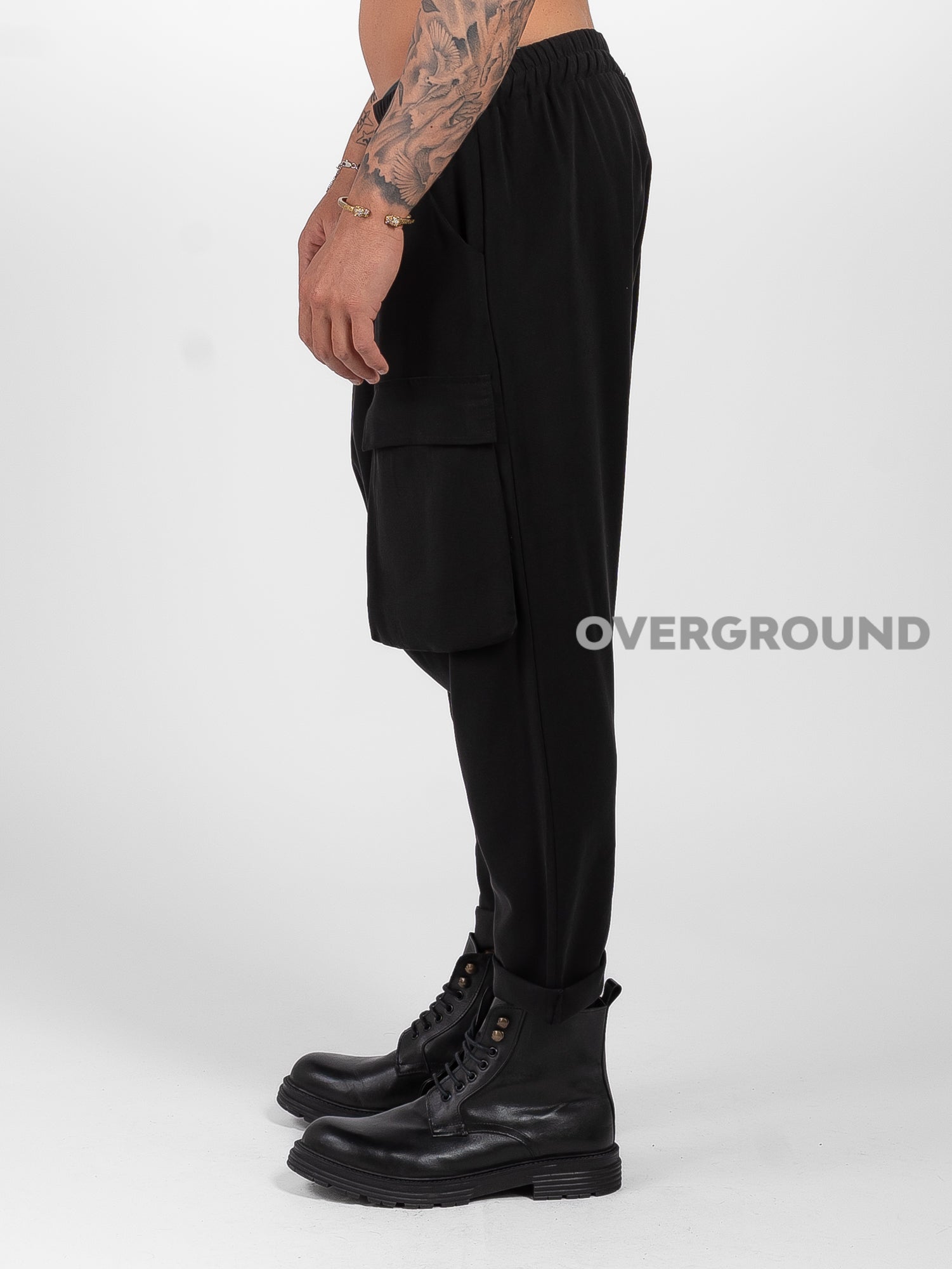 PANTALONE CAVALLO BASSO CON TASCHE DAVANTI - OVERGROUND STORE
