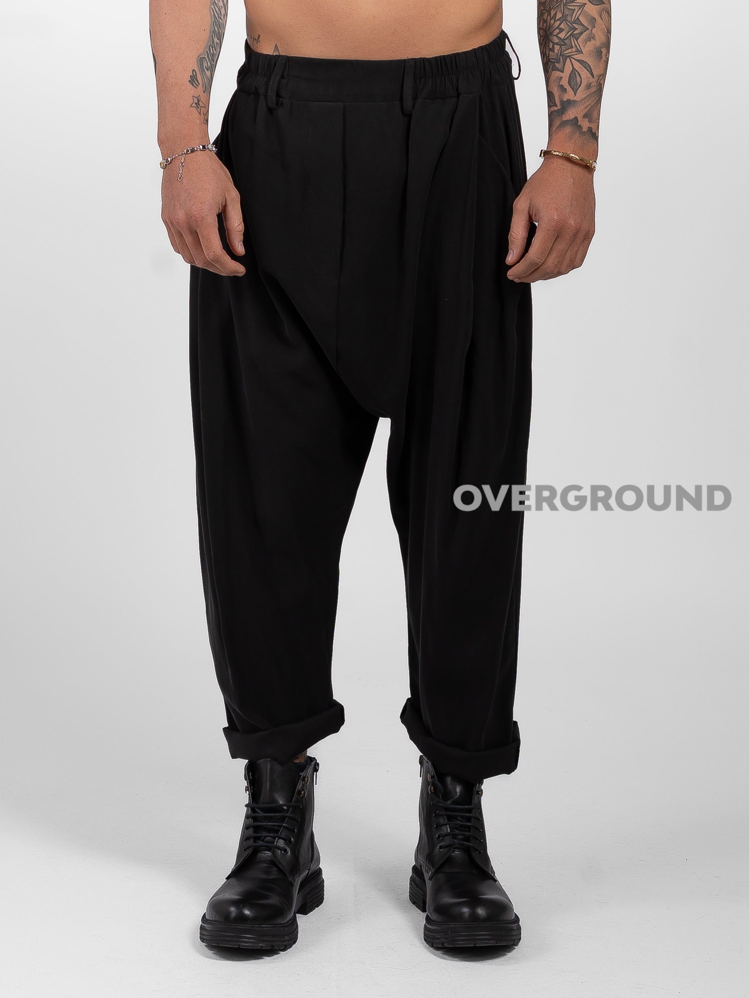 PANTALONE CAVALLO BASSO LEGGERO CON PENS E PATTINA - OVERGROUND STORE